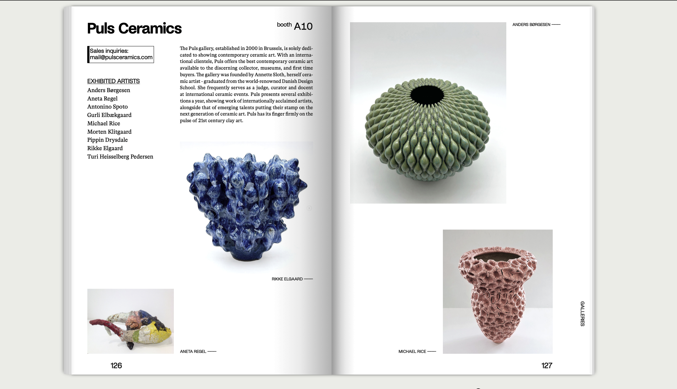  From the Ceramic Brussels Catalogue  