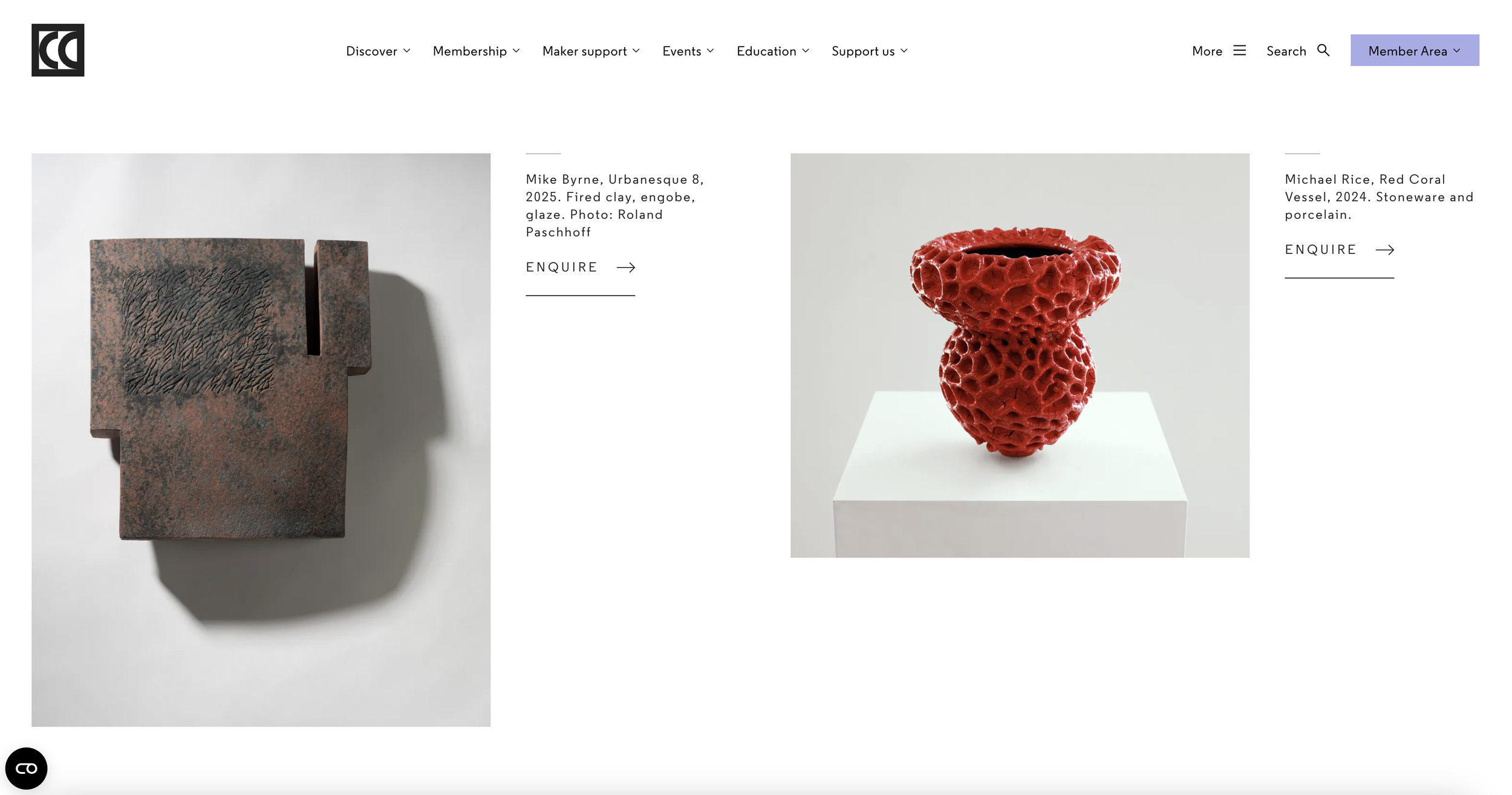  @craftscouncil UK Crafts Council for the Design and Crafts Council of Ireland @dccireland at @collectartfair    https://www.craftscouncil.org.uk/collect-fair/collect-2026-exhibitors/design-crafts-council-ireland  