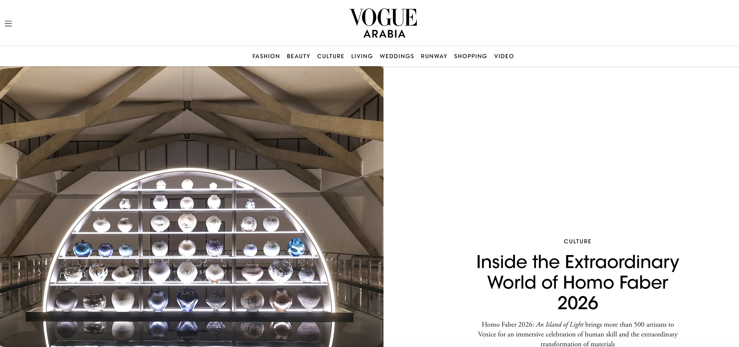  HomoFaber - Vogue Arabia    https://www.voguearabia.com/article/homo-faber-2026  