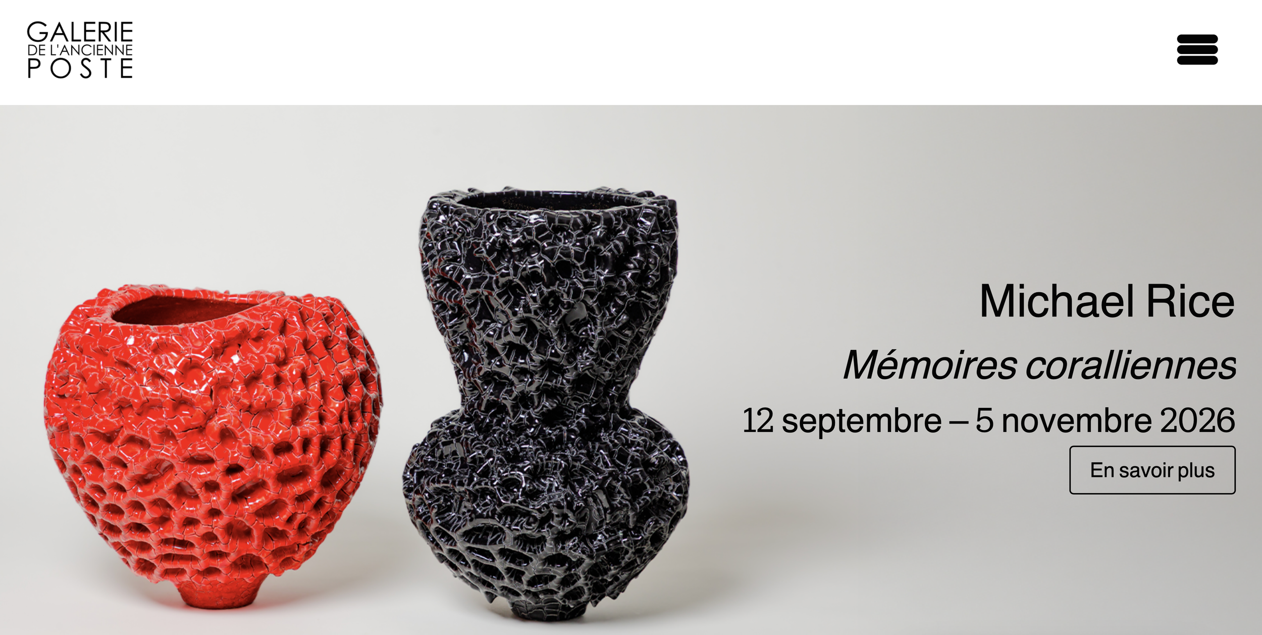 My latest Solo show opened in the  Galerie de l’Ancienne Poste  in Toucy, France on the 12 of September !   https://galerie-ancienne-poste.com/en/  
