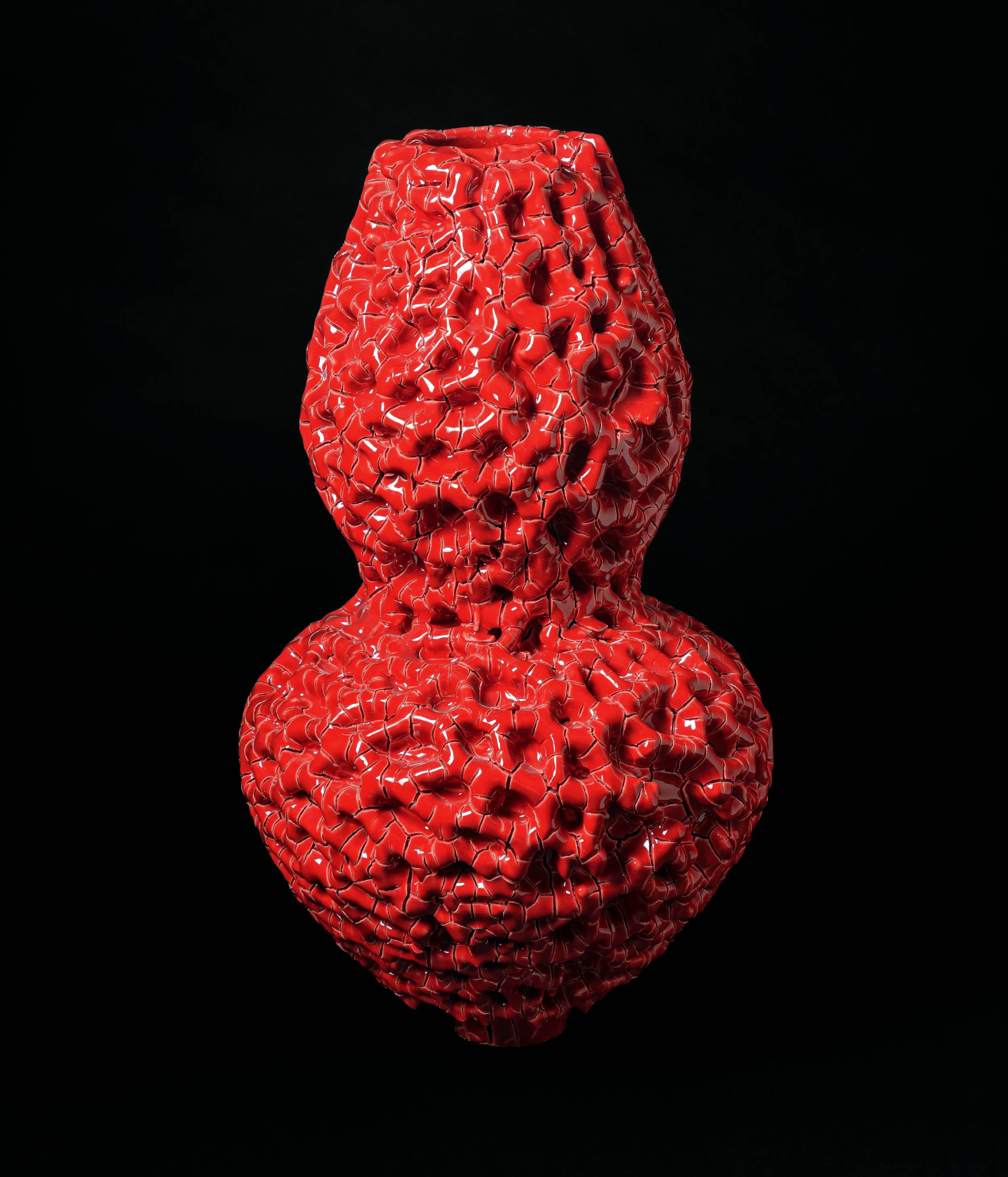  Red Coral Vessel, exhibited @galerieancienneposte,  Photo credits   Pascal Vangysel 