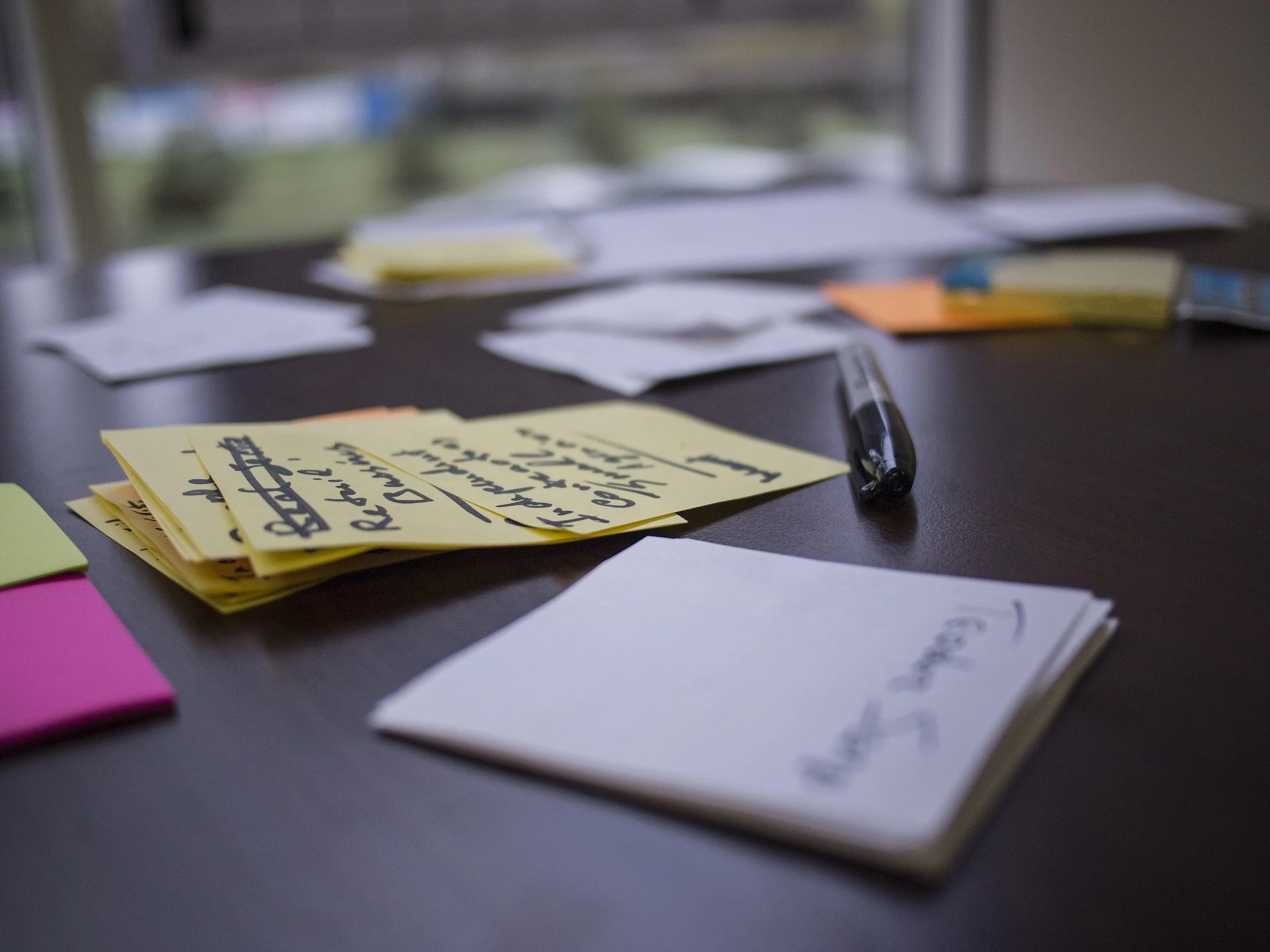 Synthesizing Research: I analyzed the data using several methods, including behavioral variable mapping, and affinity diagraming.