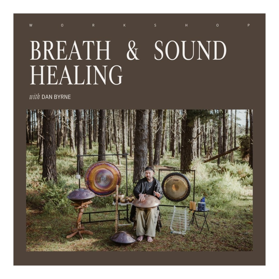 Go on a journey of self-discovery and inner healing, through the power of sound and breath. We&rsquo;re welcoming musician Dan Byrne of @cymatic_harmony solo for the first time (you may know him from our Sound Bath events!) to take you through a seri