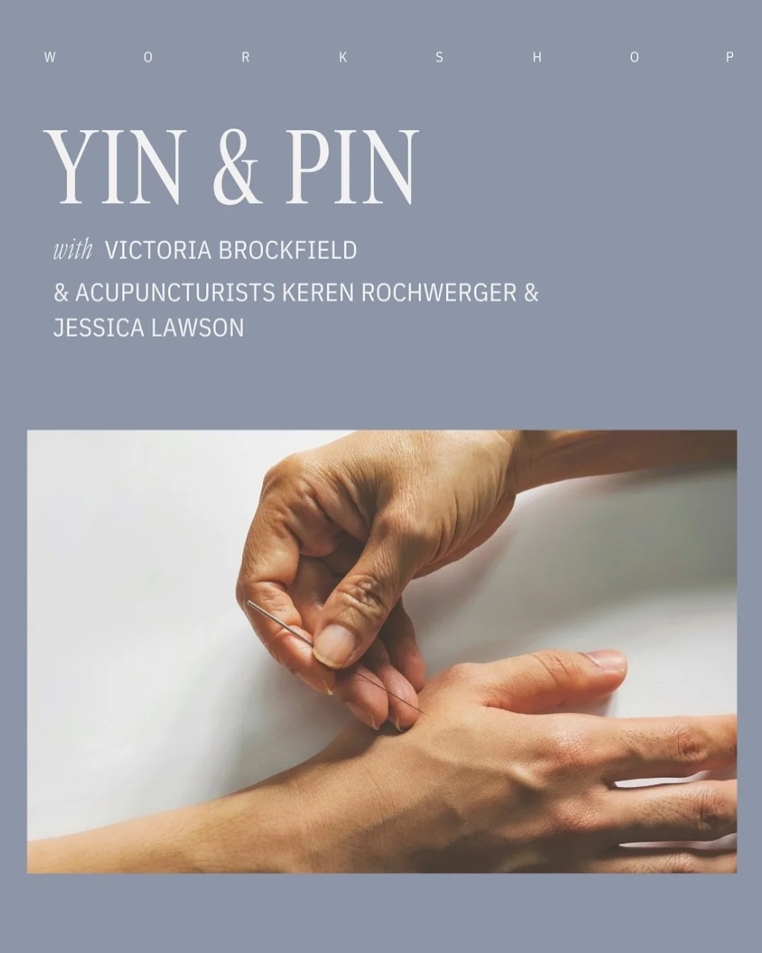 Our last Yin &amp; Pin event for 2025 is coming up next week ♡ Join GV teacher Victoria Brockfield and acupuncturists Keren Rochwerger and Jessica Lawson on Saturday 15 November for a special afternoon (two session times to choose from). Combining th