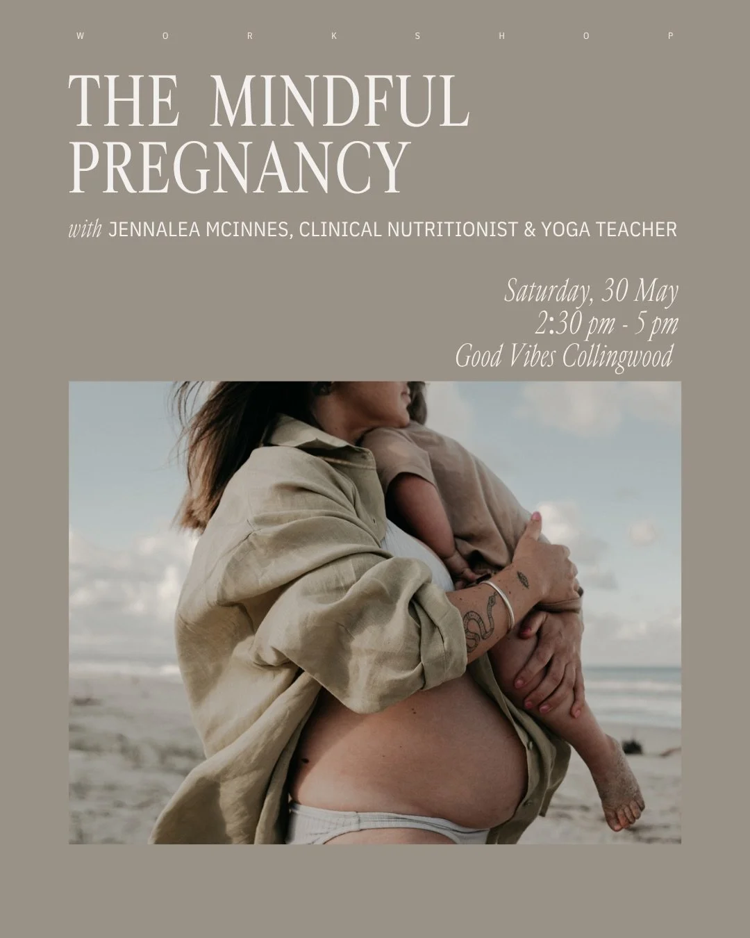 The month of May brings a reminder to stop, reflect and honour mothers. Good Vibes is proud to be holding space for mother&rsquo;s-to-be in an upcoming event, together with Good Vibes teacher and clinical nutritionist Jennalea McInnes. Join a support