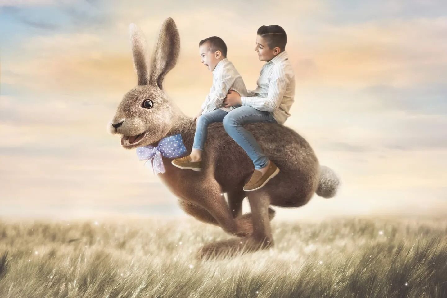 &quot;The Hunt is On!&quot; Happy Easter! 🐇
Enchanted Childhood Fine Art Collection @mumandmini @susiemakaryan 

#fineart #enchanted #happyeaster #magicofchildhood #childrenofinstagram #childrenseemagic #bunny #egghunt