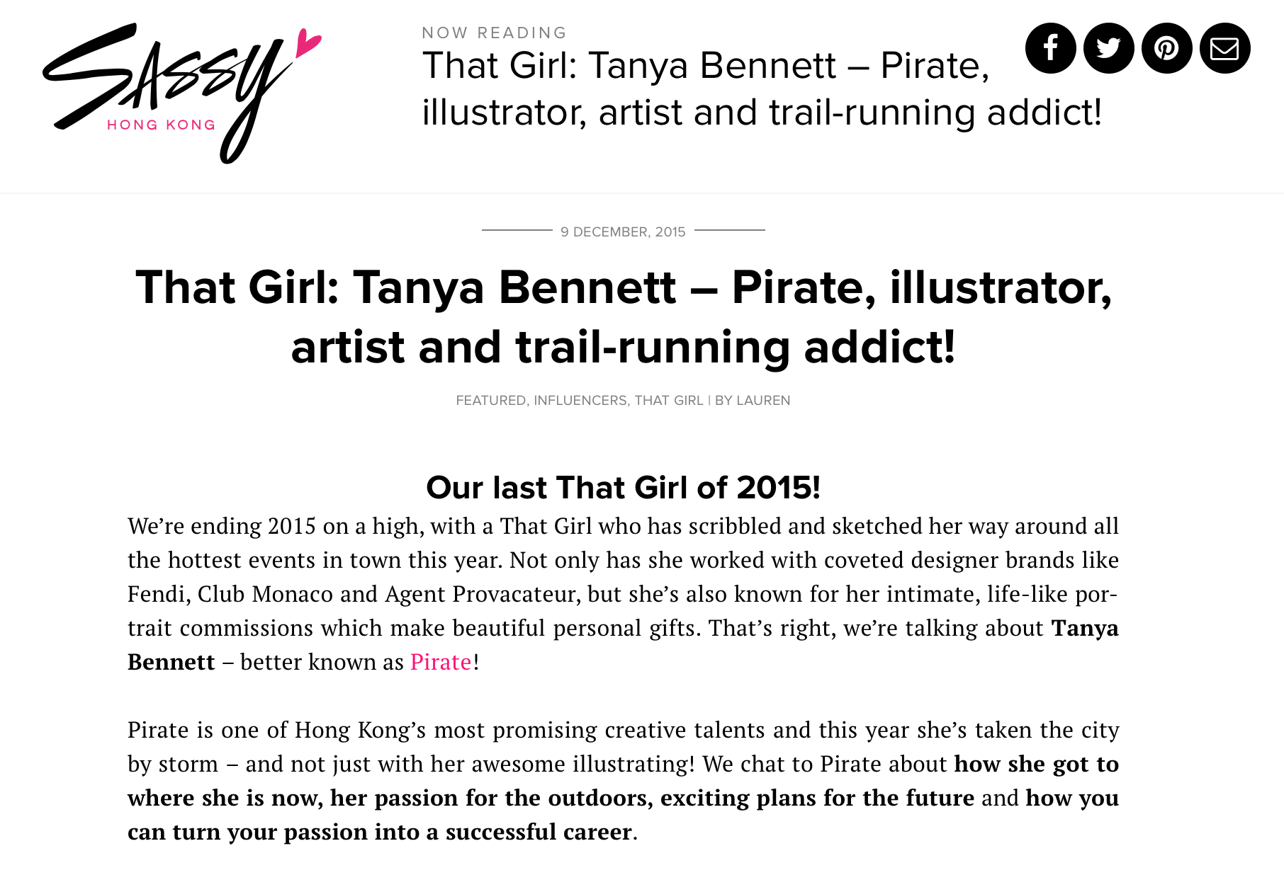 Sassy Hong Kong That Girl Pirate