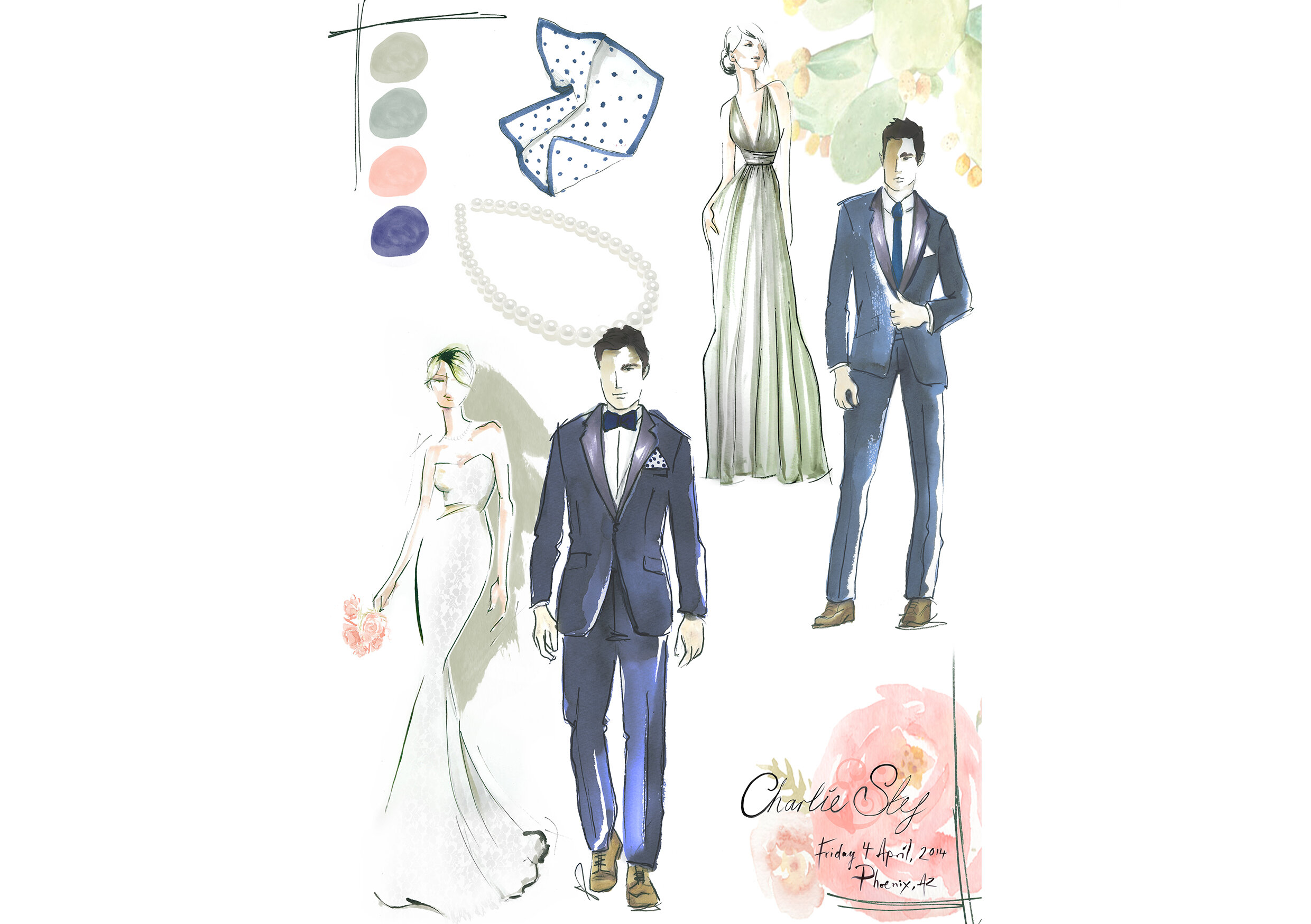 wedding party fashion illustration watercolour portrait.jpg