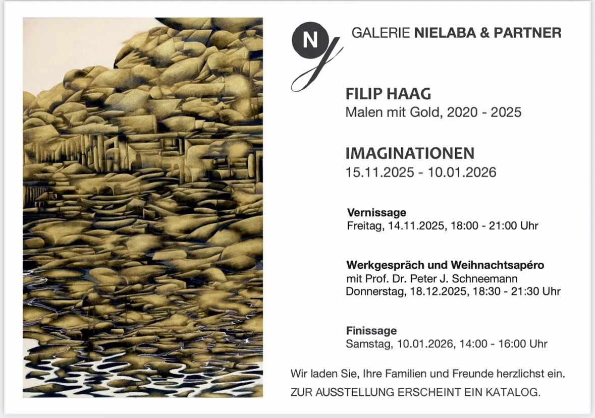 FILIP HAAG - Ausstellung &bdquo;Imaginationen&ldquo; - malen mit Gold, Vernissage: Freitag, 14.01.2025 ab 18 Uhr.
#malenmitgold #malen #gold #ausstellung #kunst #imagination #filiphaag #malerei #worb #bern #schweiz