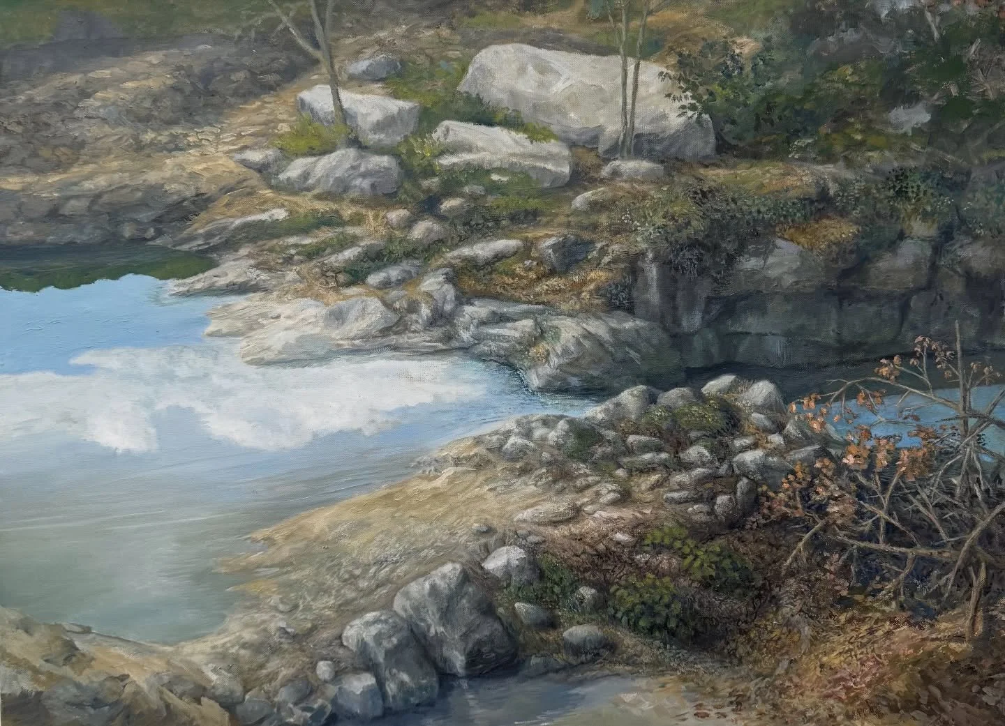 Boris Billaud - Dorfchronik II, &Ouml;lbilder
#stones #water #field #sun #switzerland @billaudkm