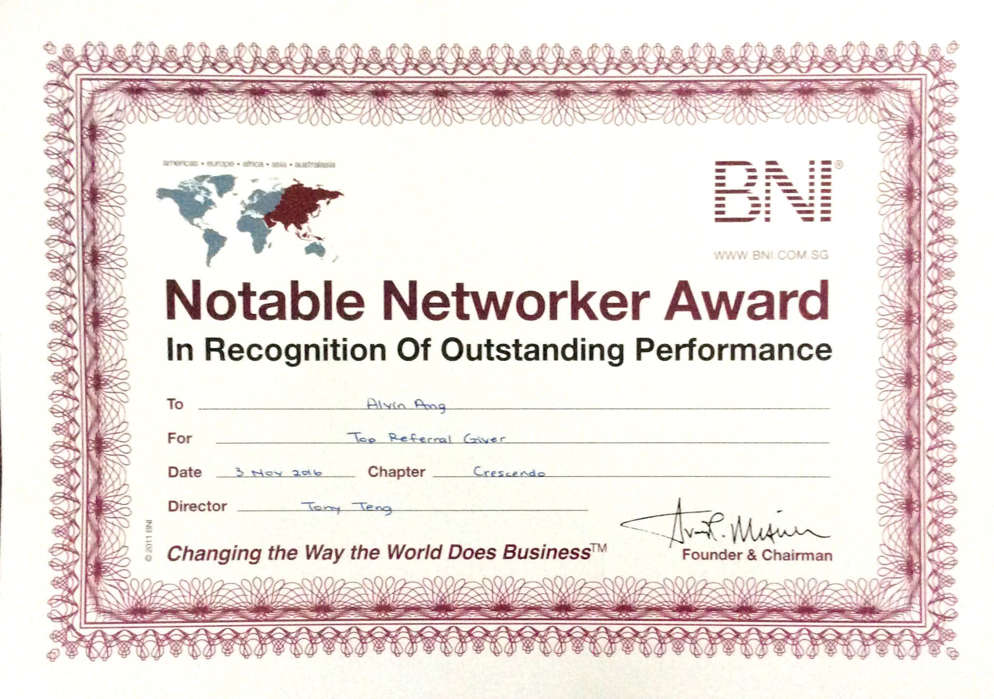 Alvin_s BNI award.jpg
