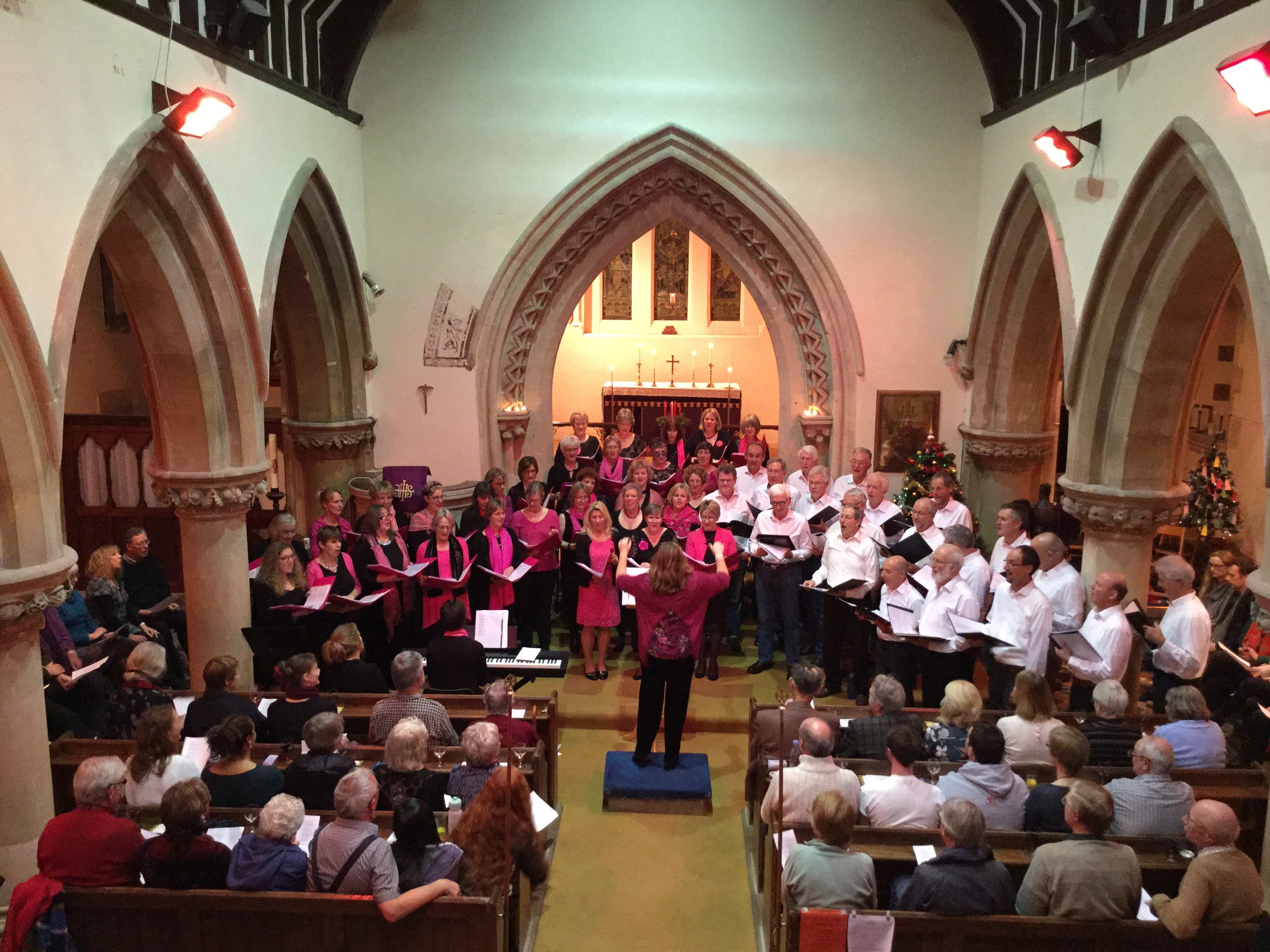 Choir performing in St Augustine's Church Dec 2015