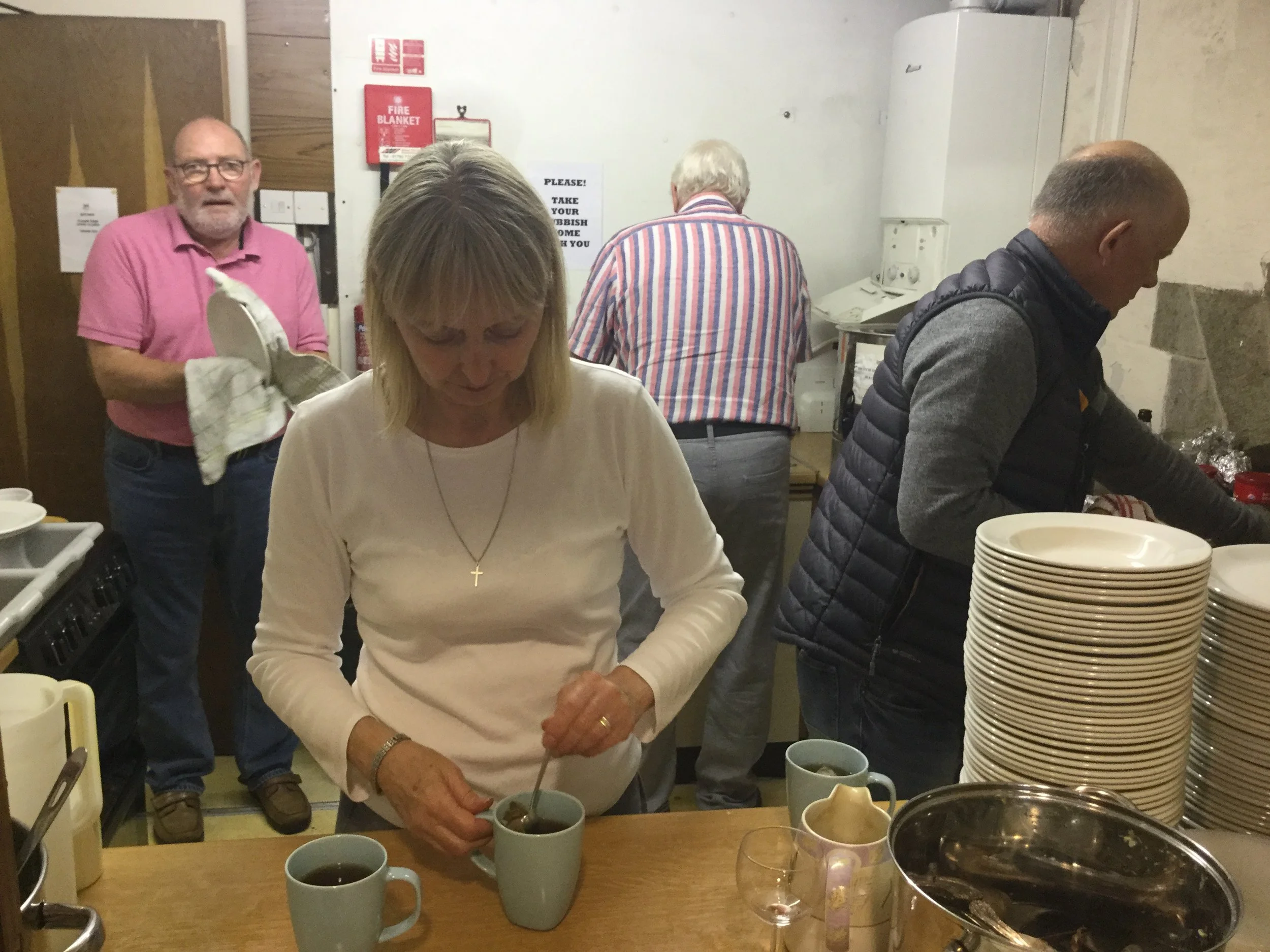 Harvest Lunch 2018 washers up