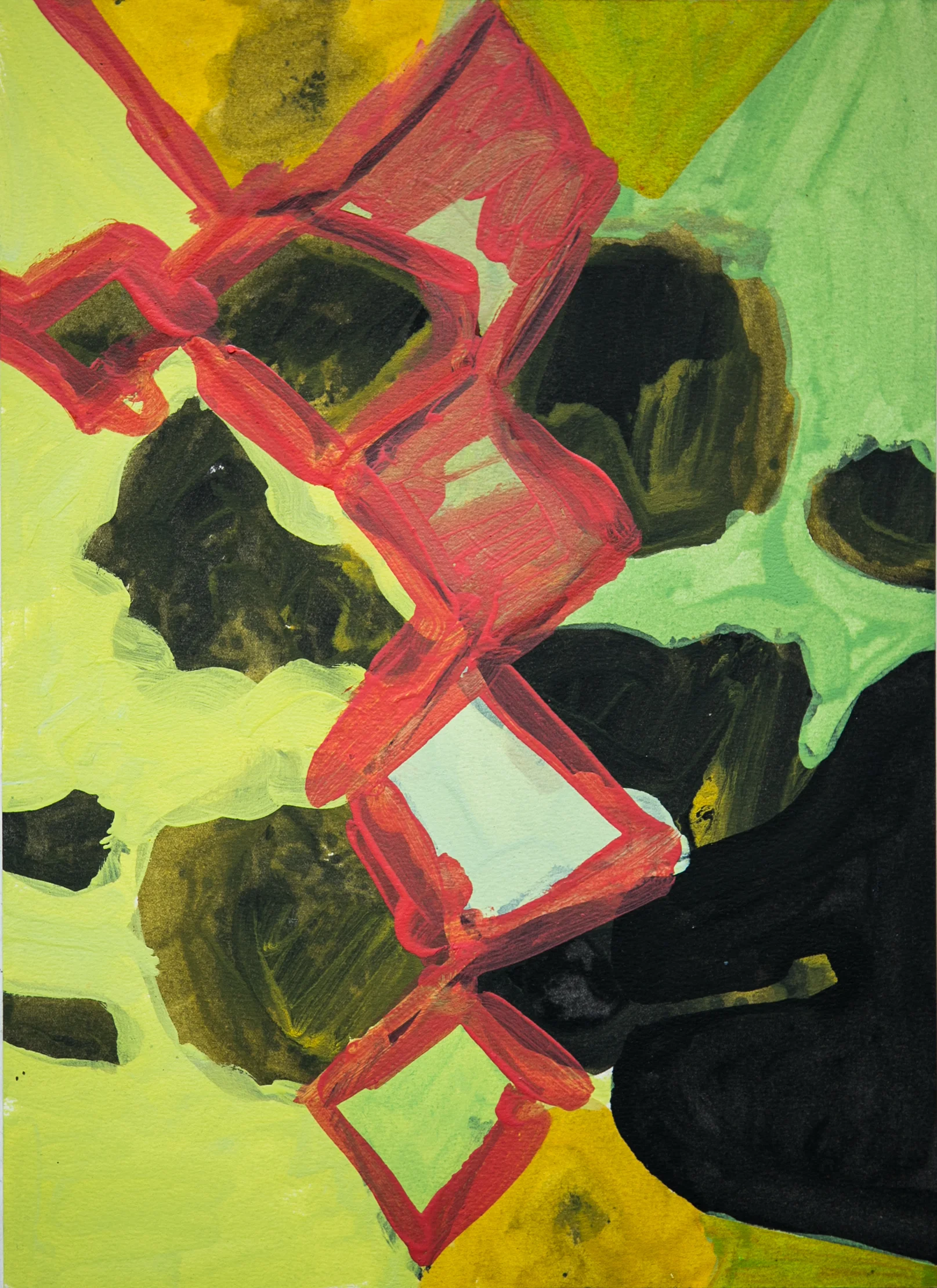 Fluid, 35x26cms, Oil on paper, 2015