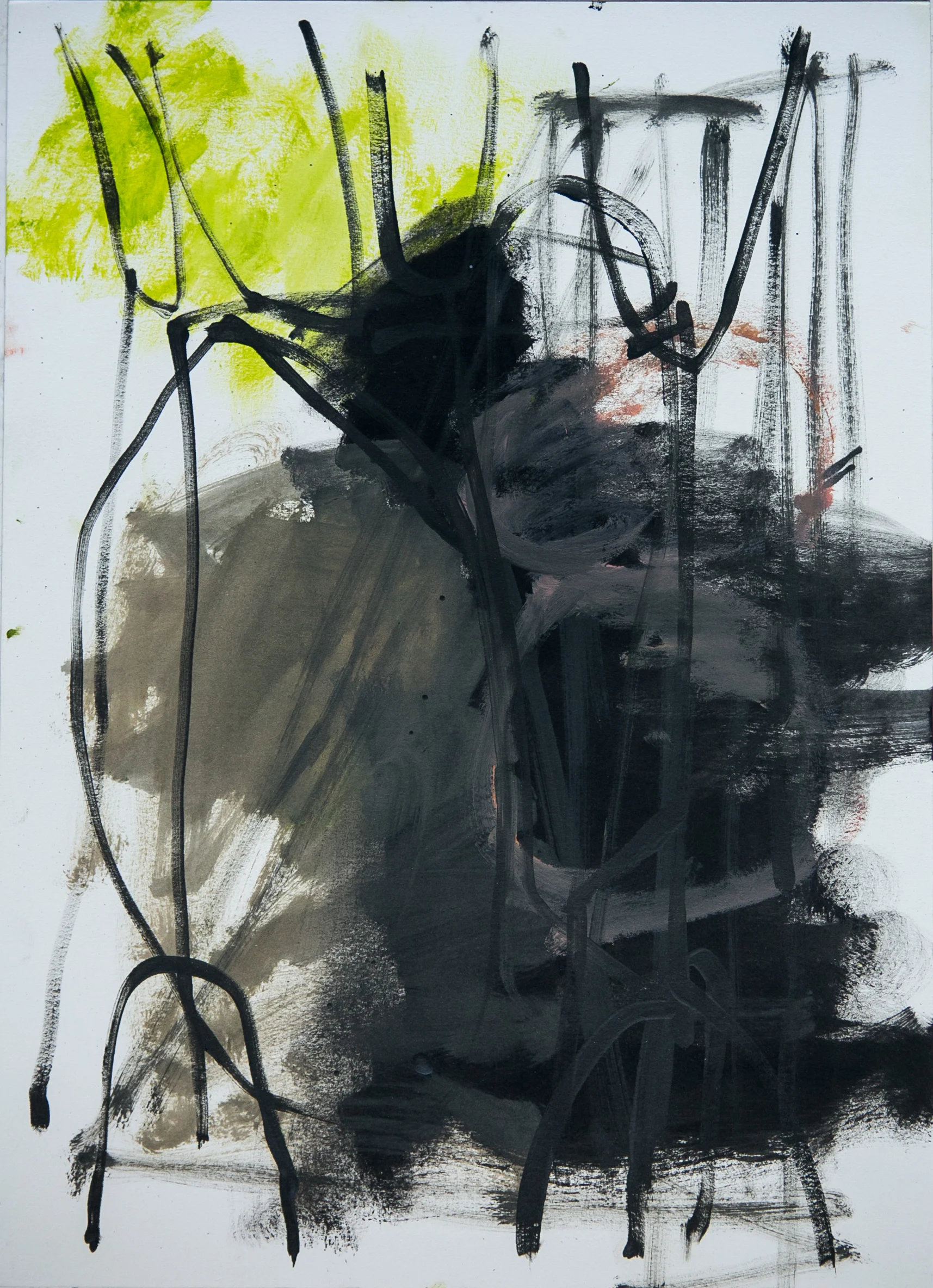 Untitled, 36x27cms, Oil on paper, 2013