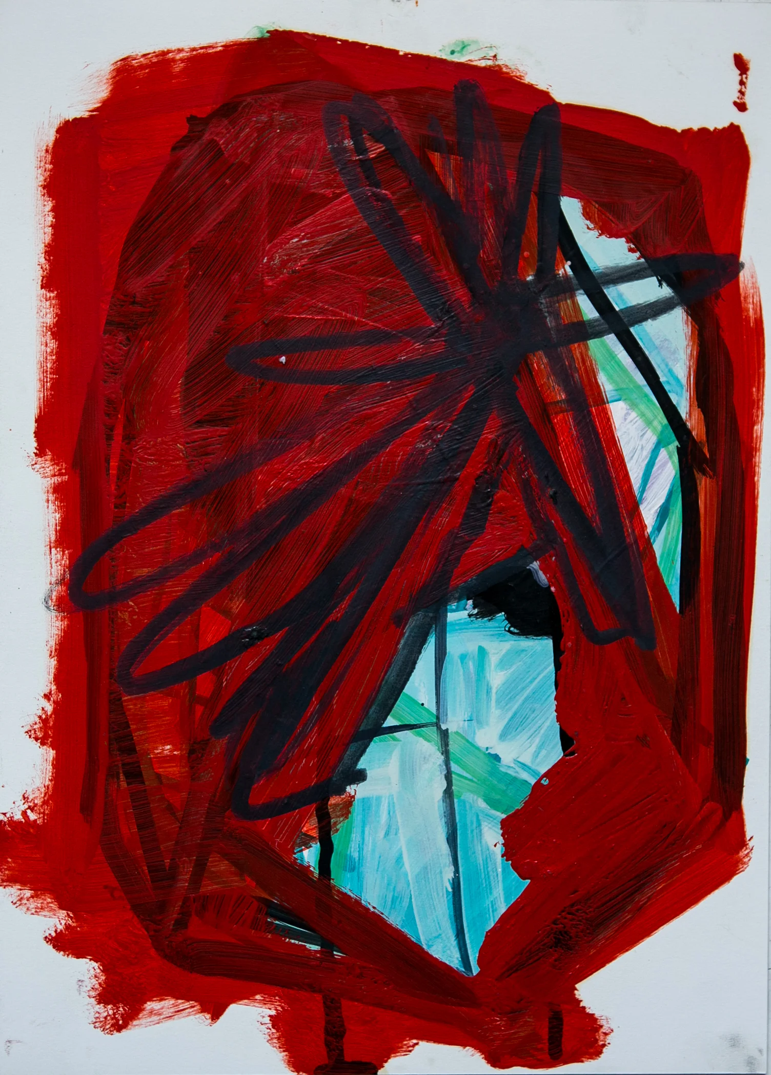 Untitled, 37x27cms, Oil on paper, 2012