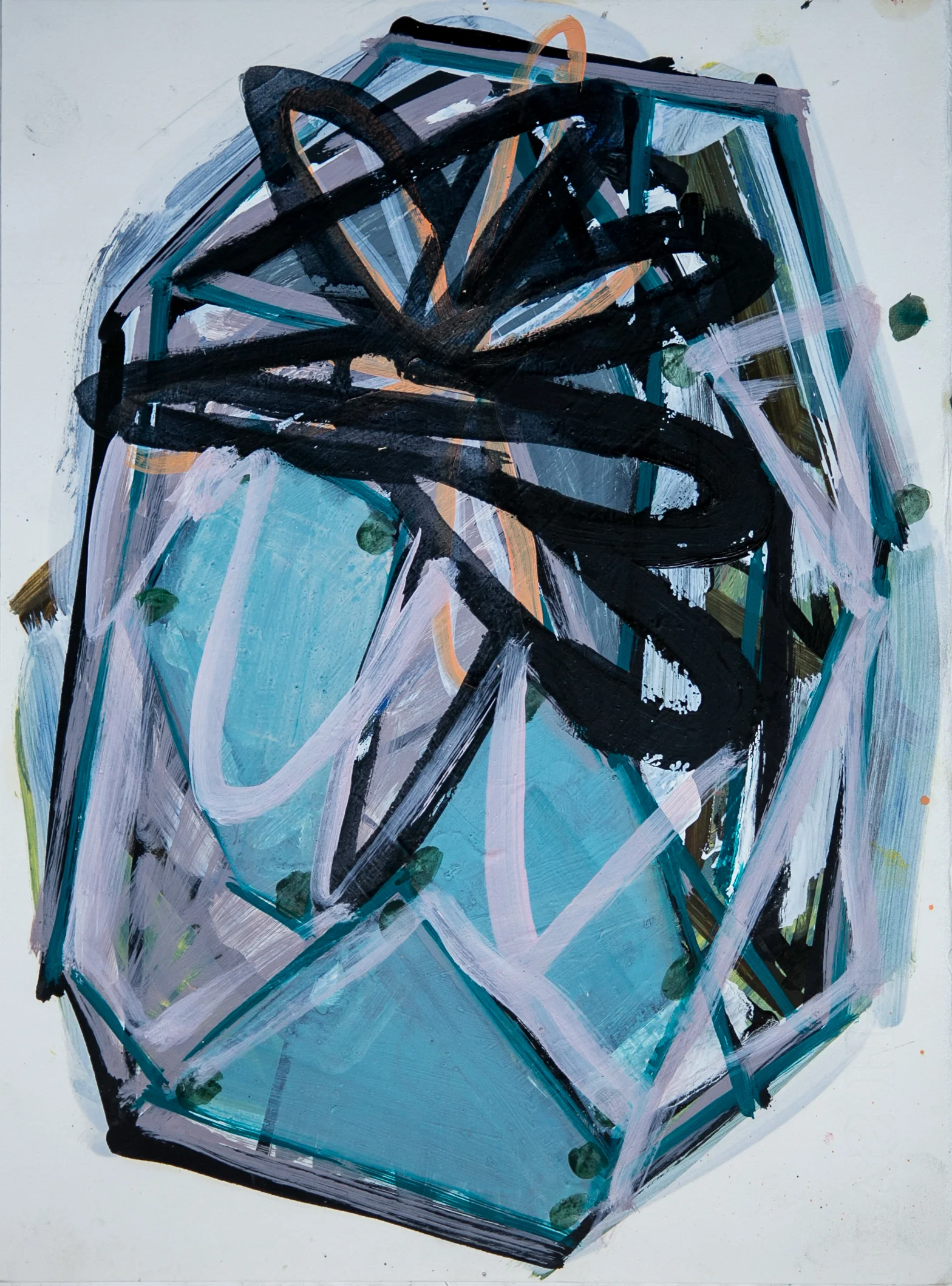 Fairground, 38x28cms, Oil on paper, 2013