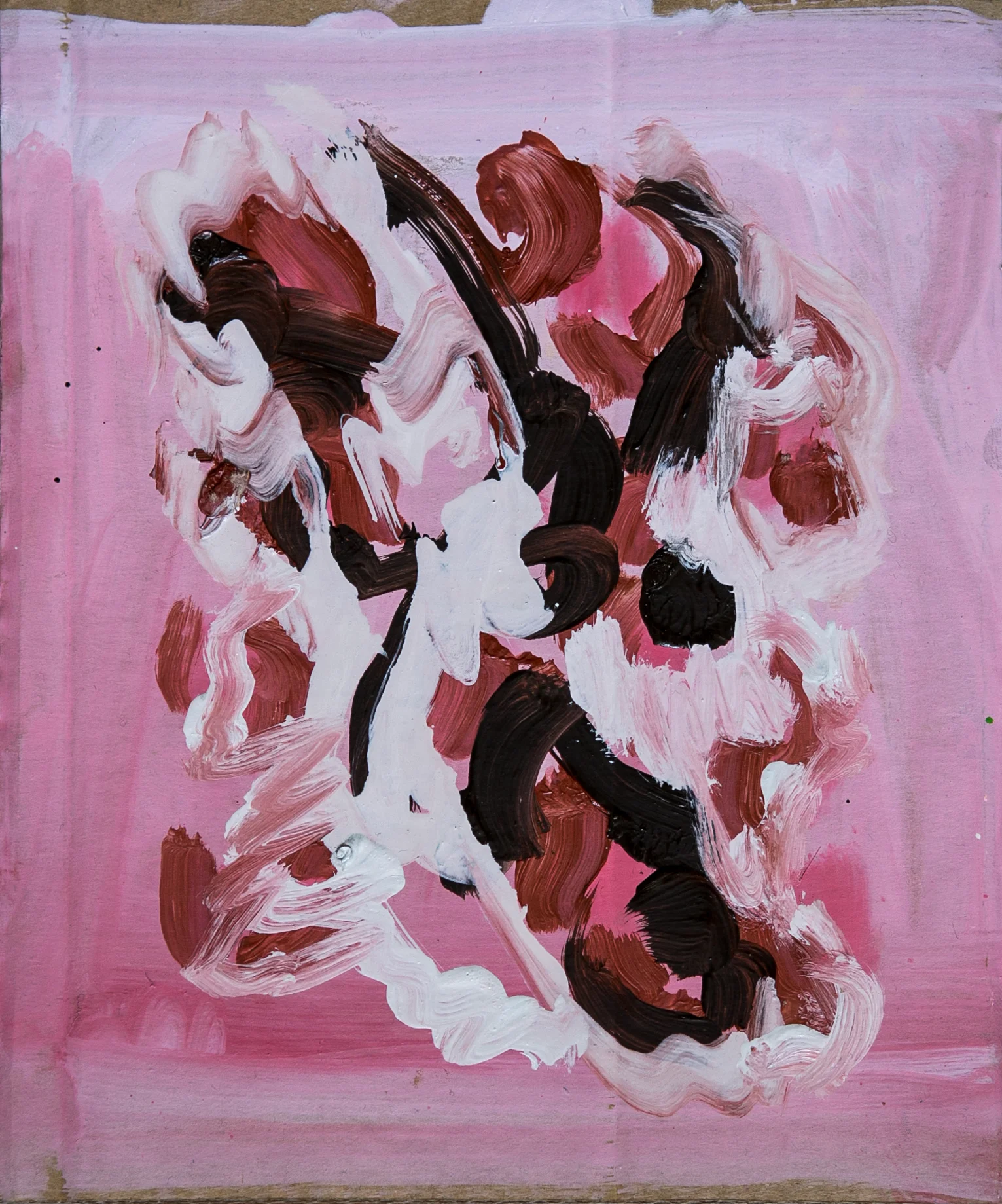 Marked, 24x20cms, Oil on cardboard, 2015