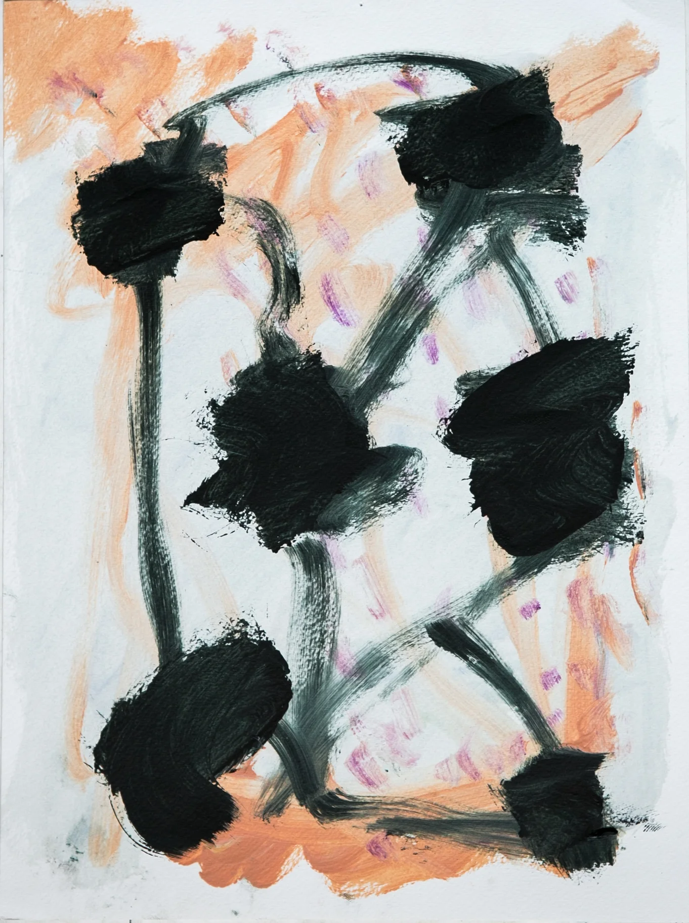 Untitled, 33x24cms, Oil on paper, 2013