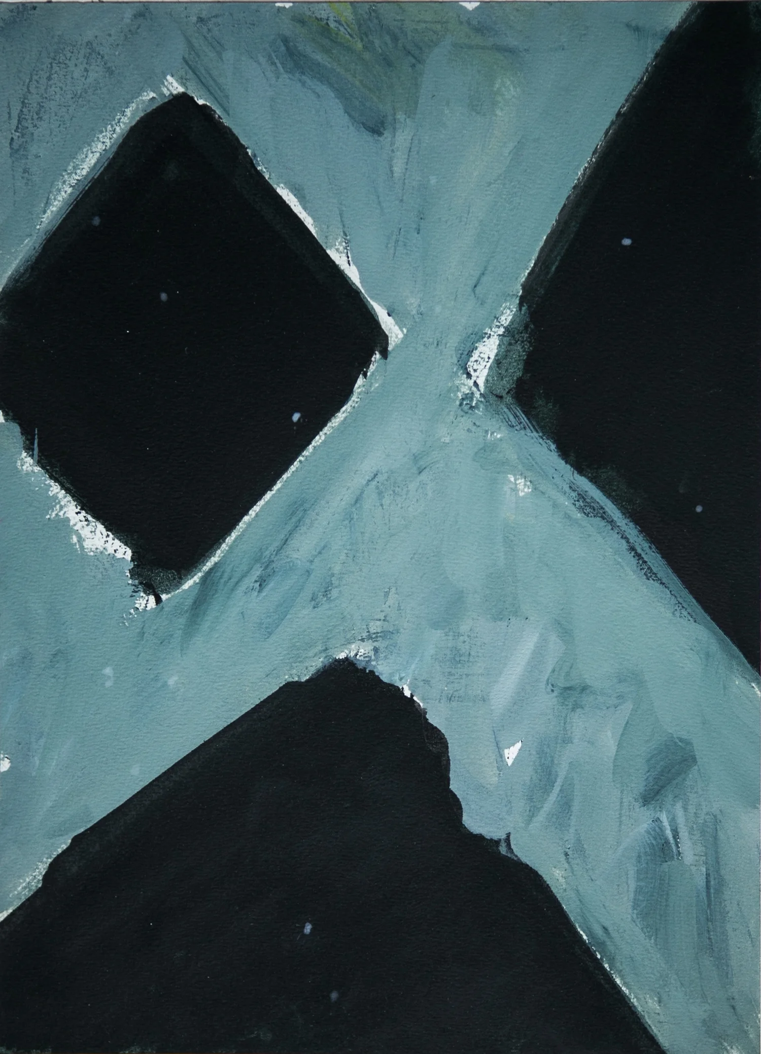 Untitled, 35x26cms, Oil on paper, 2015