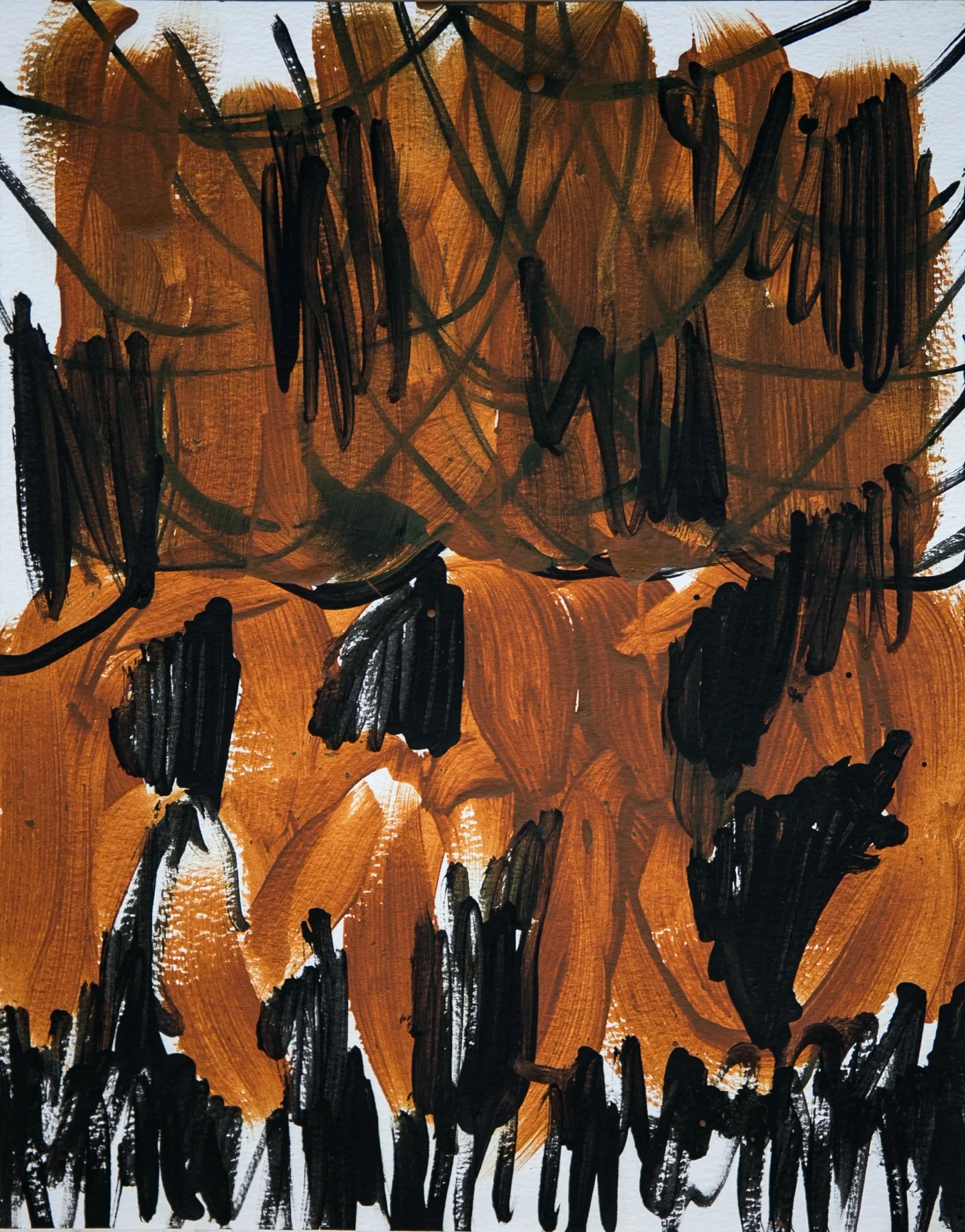 Untitled, 36x28cms, Oil on paper, 2015