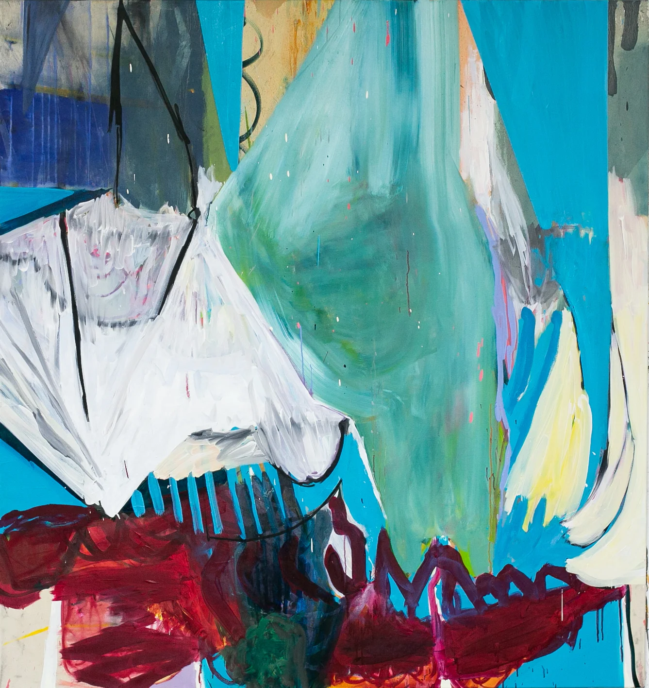 Linger, 175x165cms, Oil on canvas, 2016