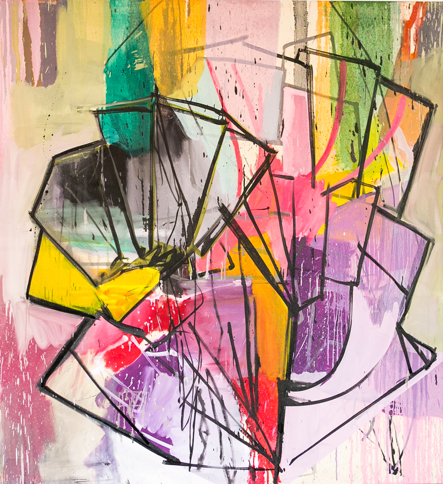 Dealer, 175x160cms, Oil on canvas, 2015