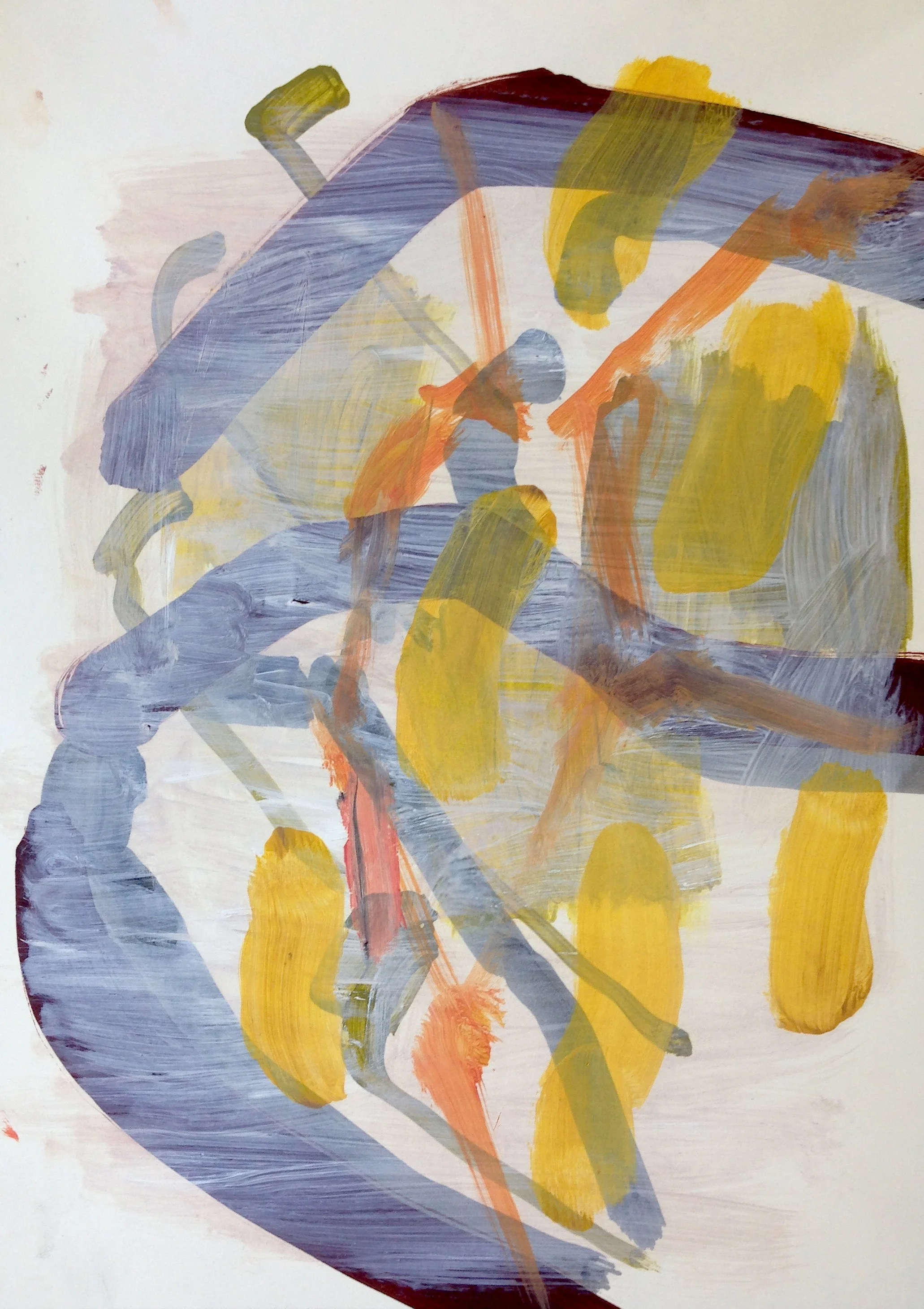 Erode, 42x30cms, Oil on paper, 2015