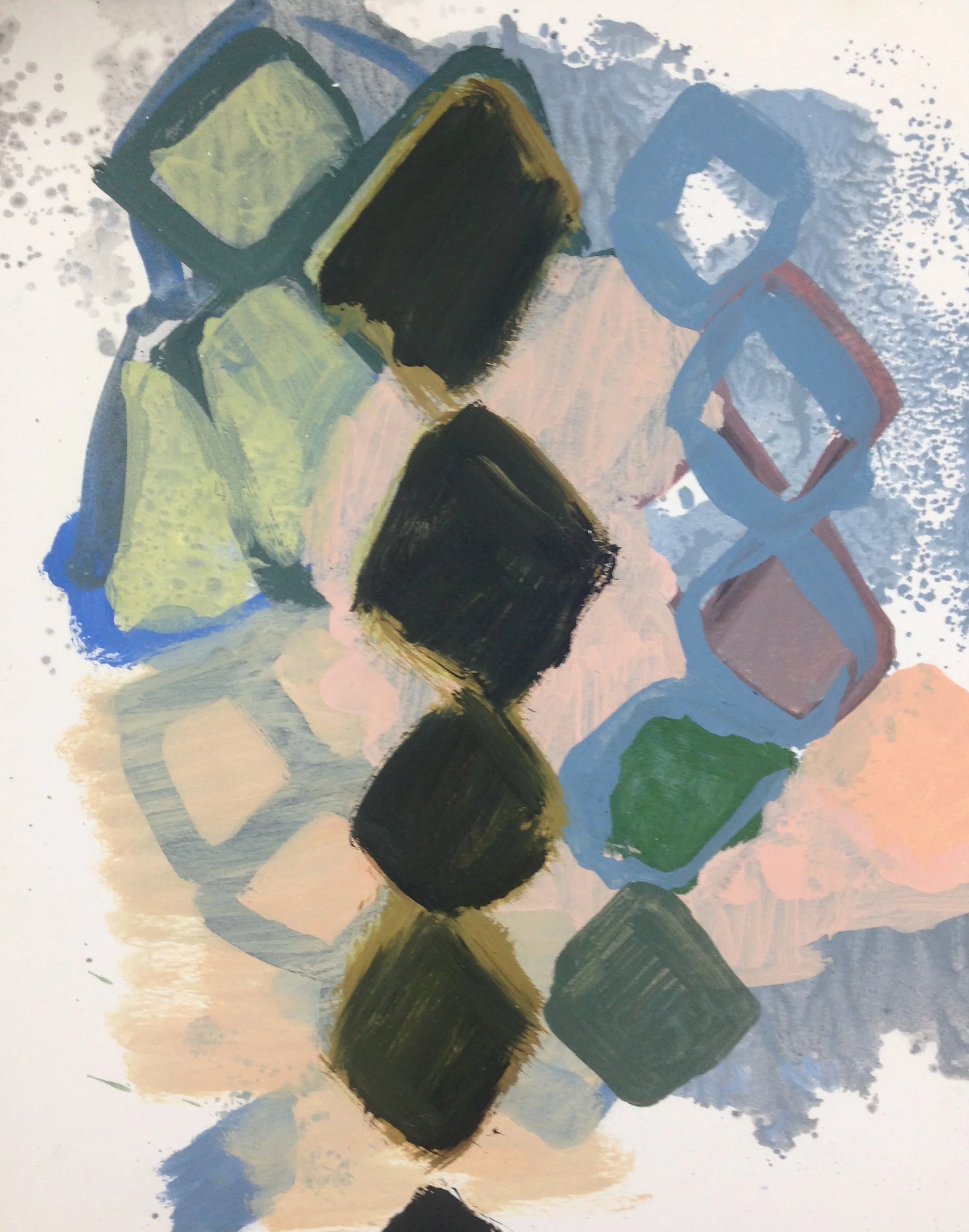 Cradle, 36x28cms, Oil on paper, 2015