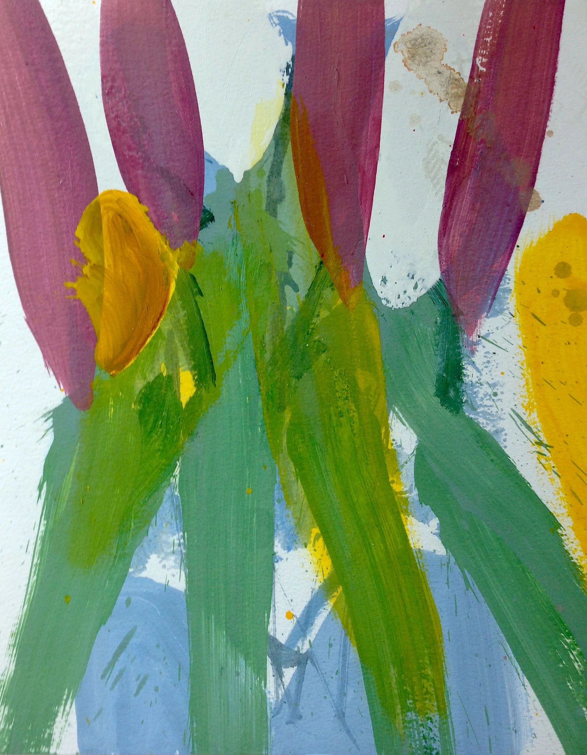 Land. 36x28cms. Oil on paper. 2015