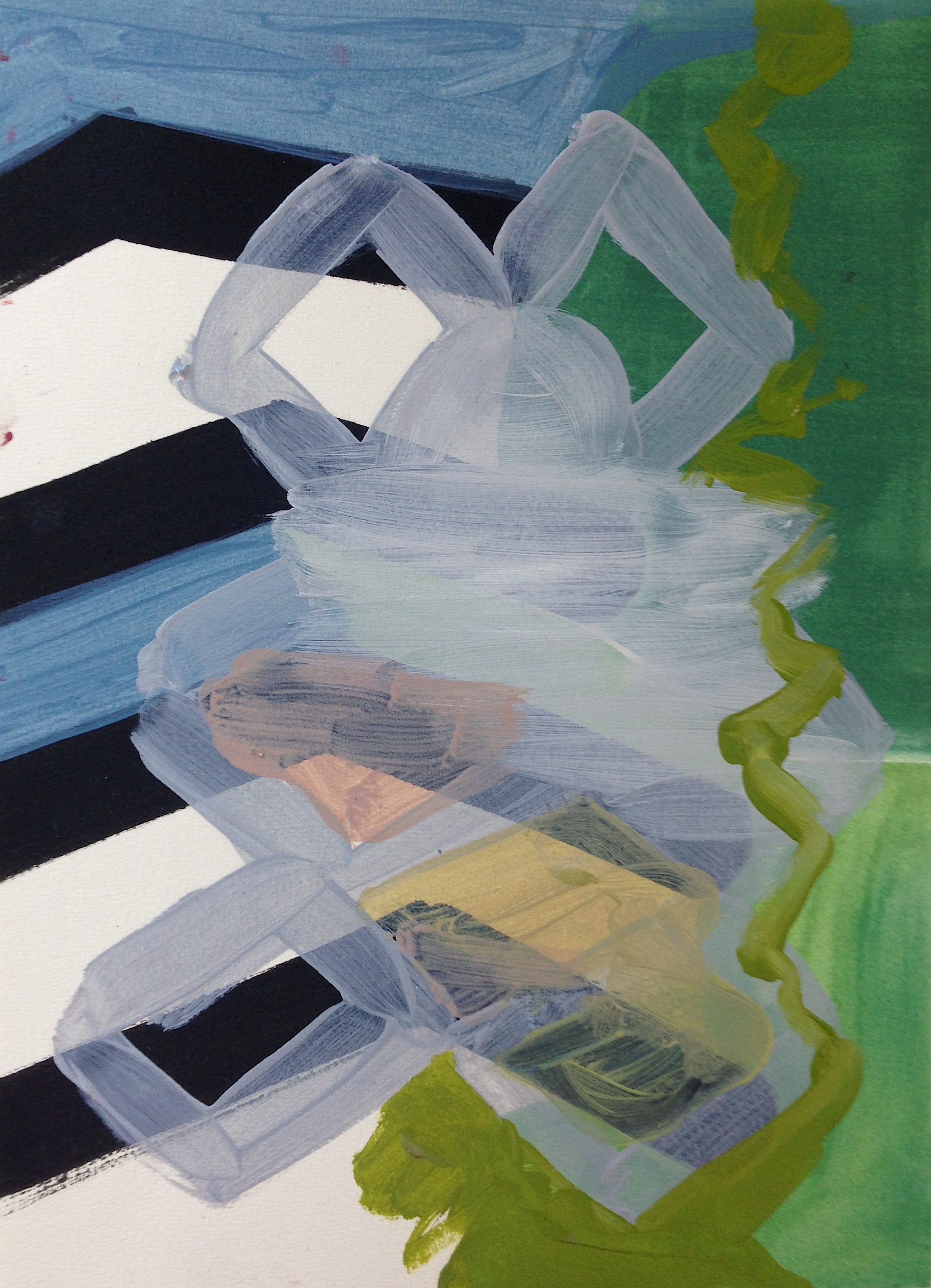 Sling, 36x25cms, Oil on paper, 2015