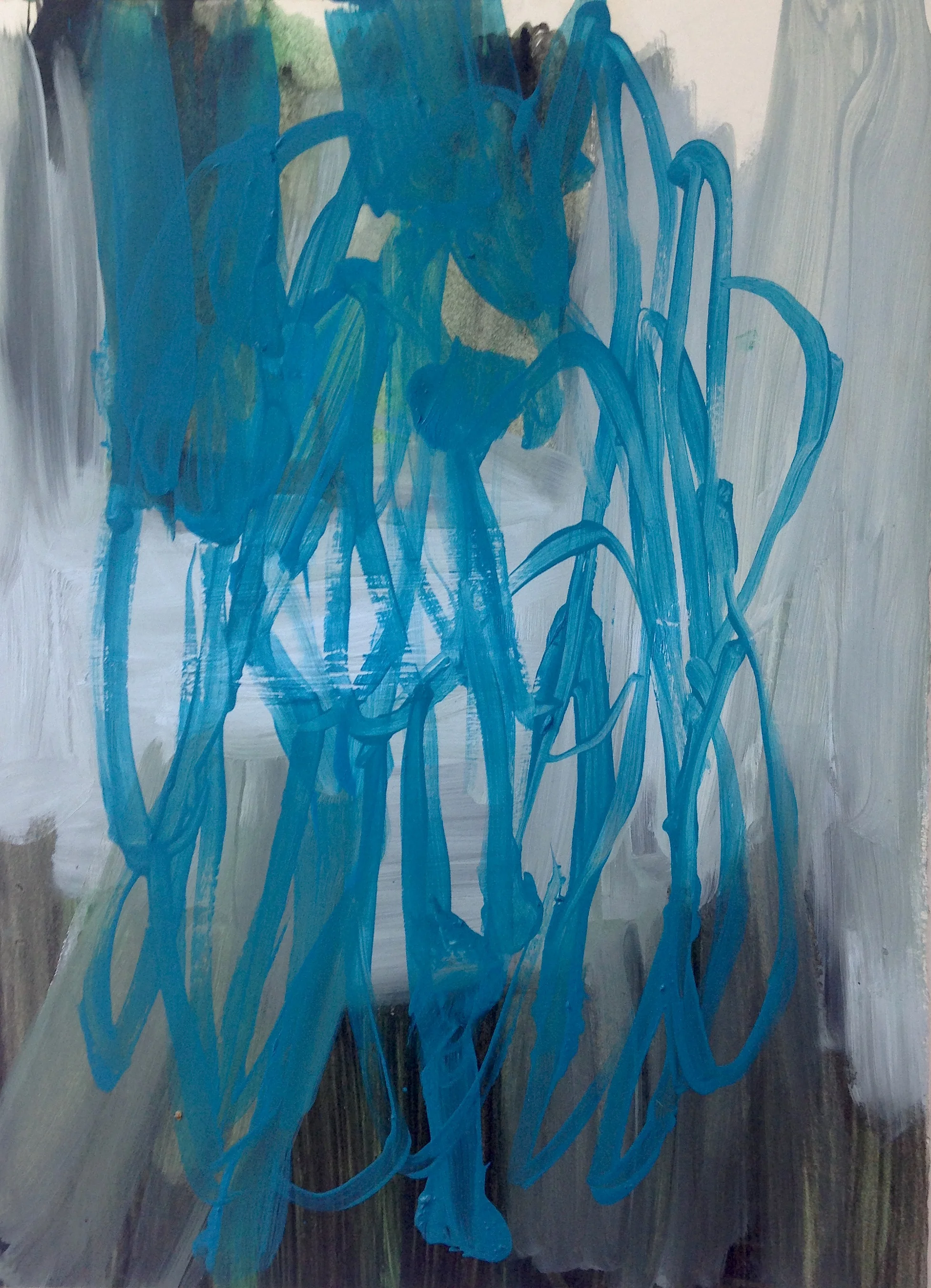 Sucked, 38x28cms, Oil on paper, 2015