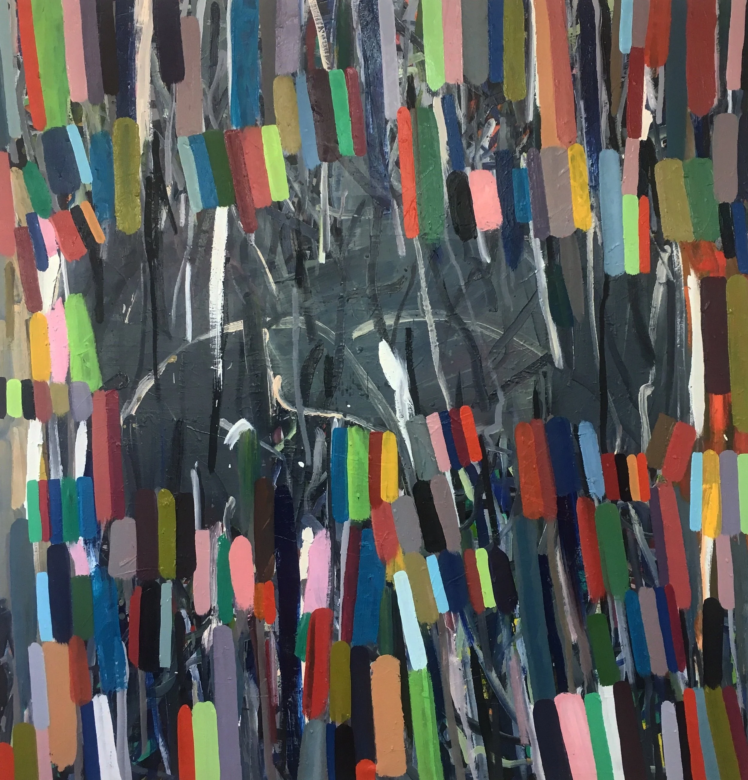 Shirk, 162x158cms, Oil on canvas, 2019.