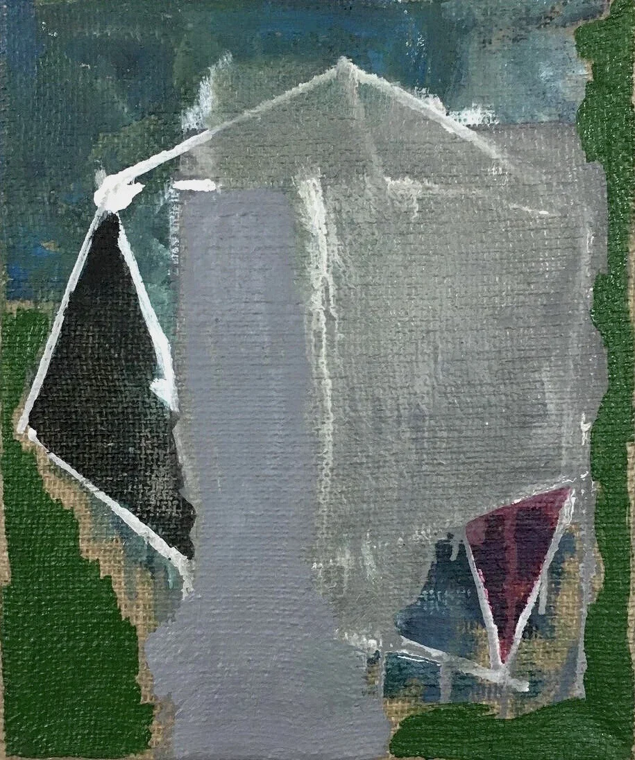 Wall, Oil on jute, 30x25cms, 2008-20.