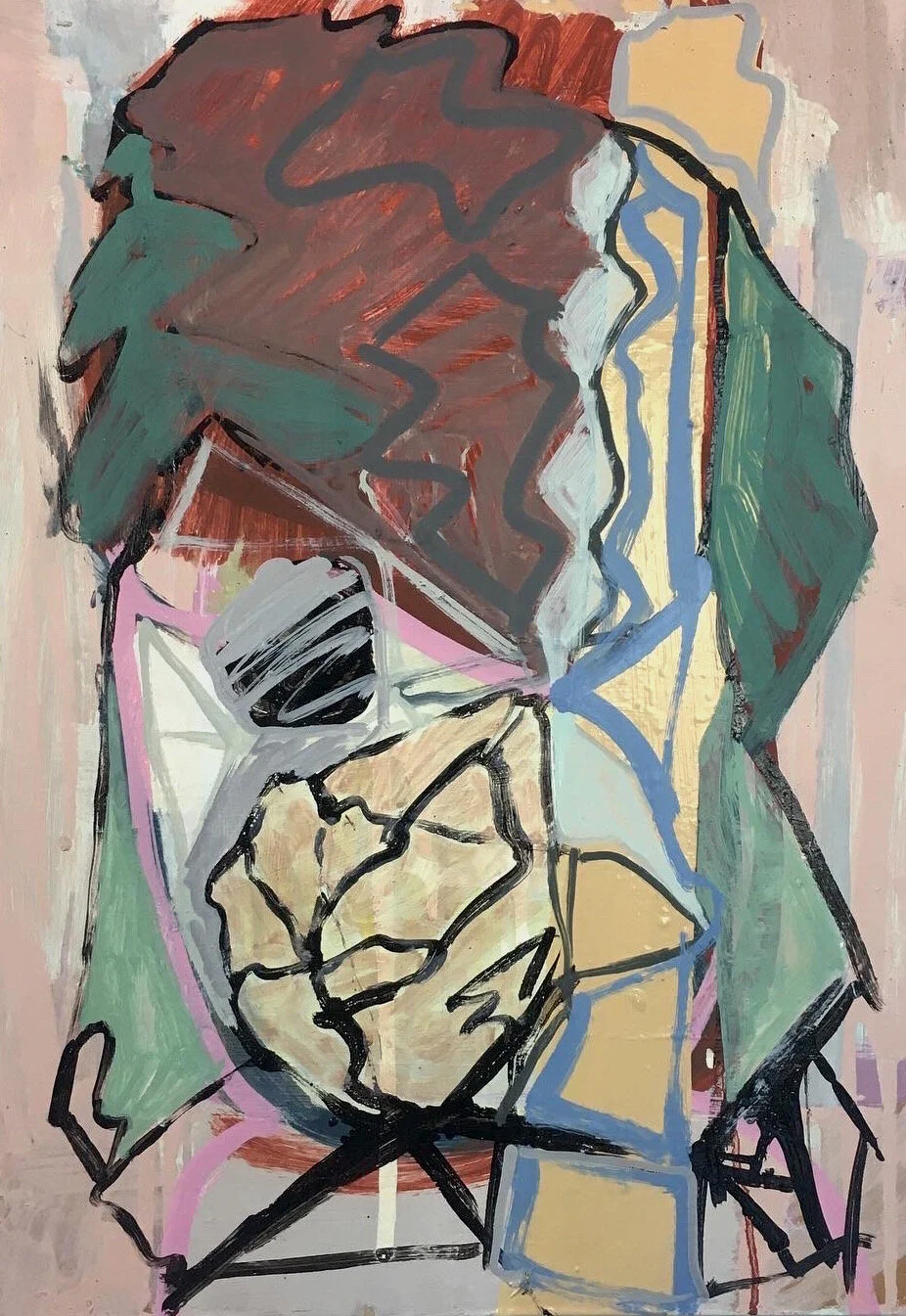 Cartoon, 50x36cms, Oil on panel, 2011.