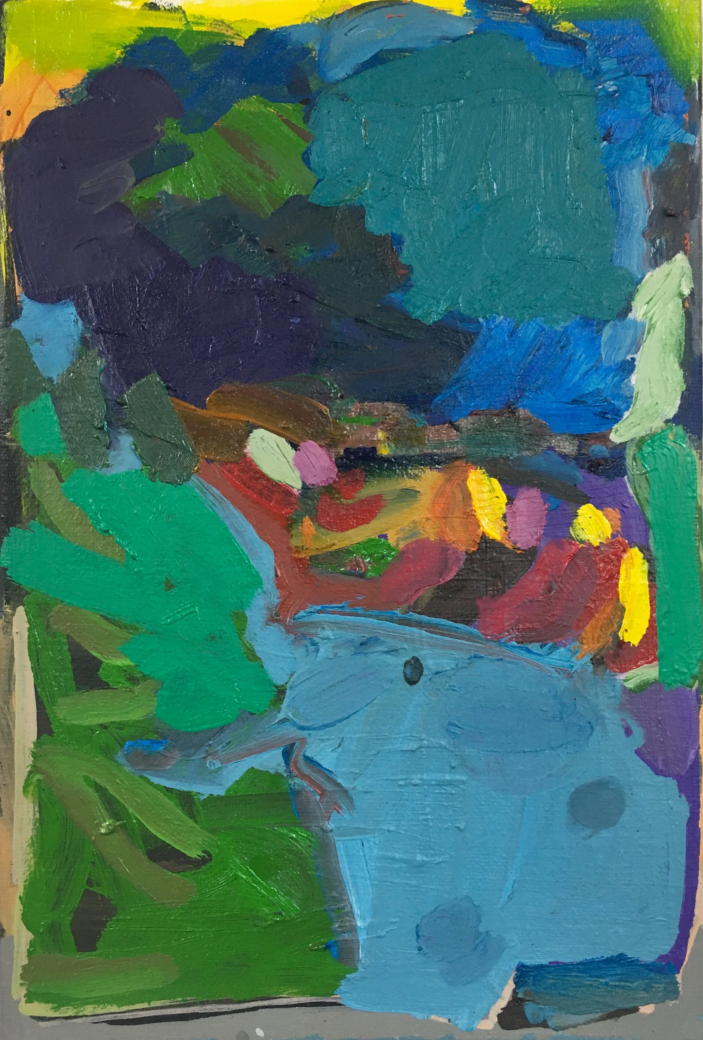 Contest, 46x31cms, Oil on linen, 2017-20.