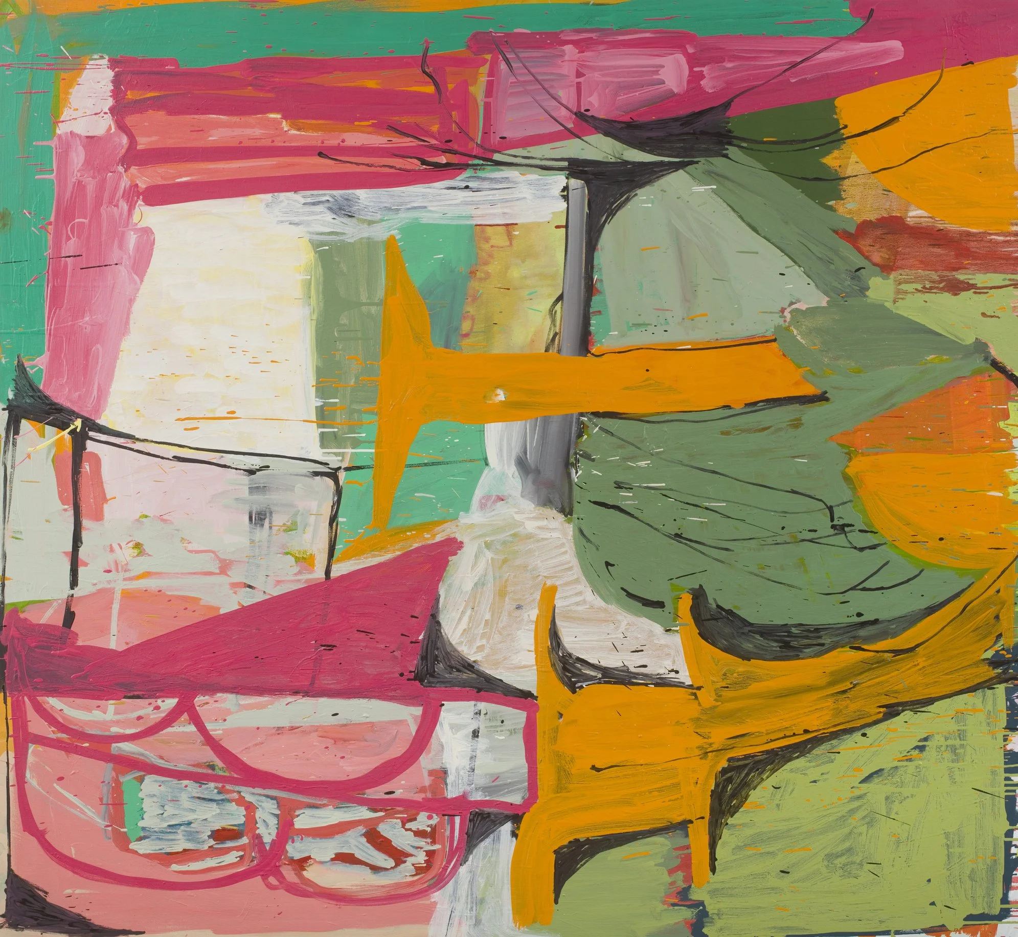 Departures, 168x183cms, Oil on Canvas, 2007-22