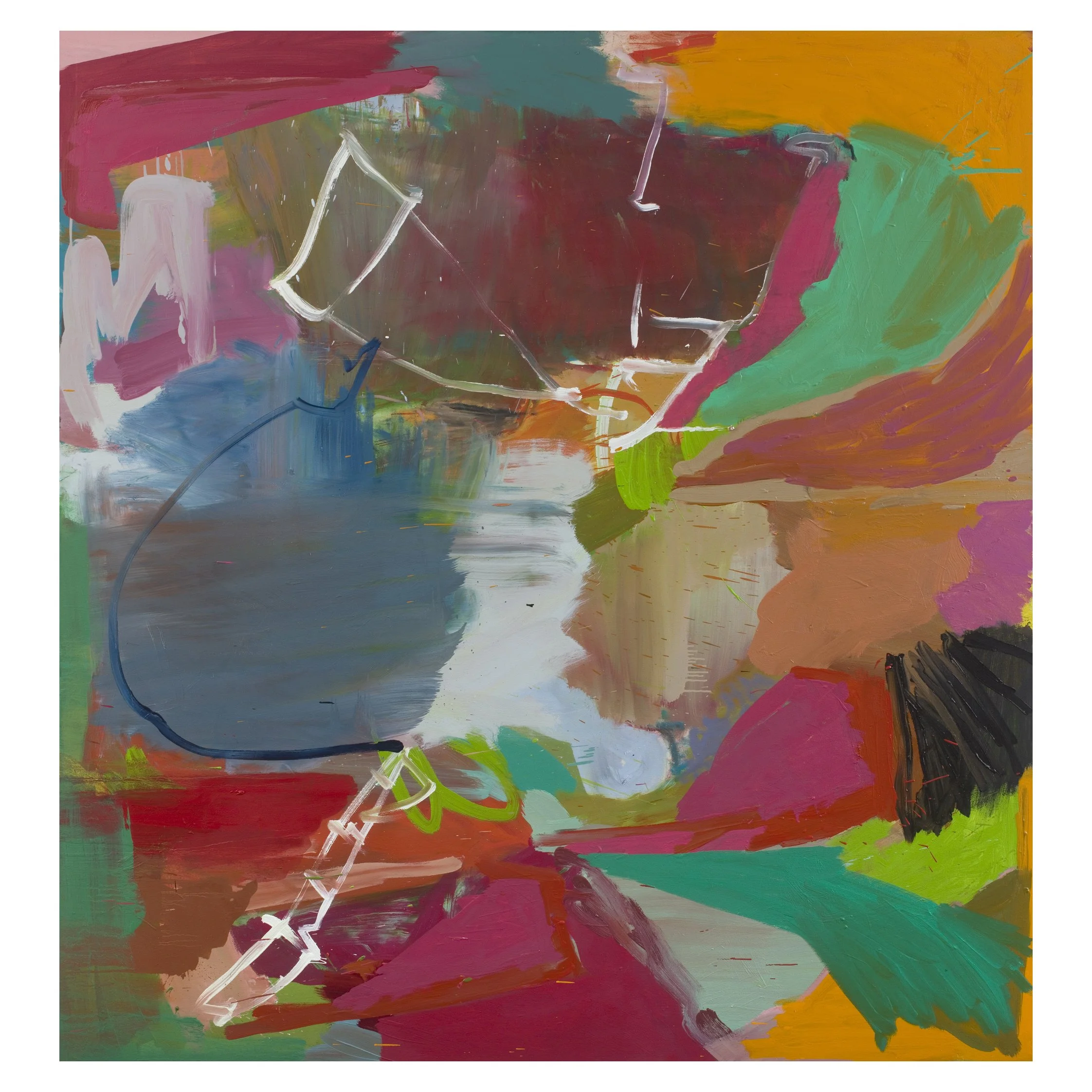 Scuttle, 175x165cms, Oil on canvas, 2020-21.