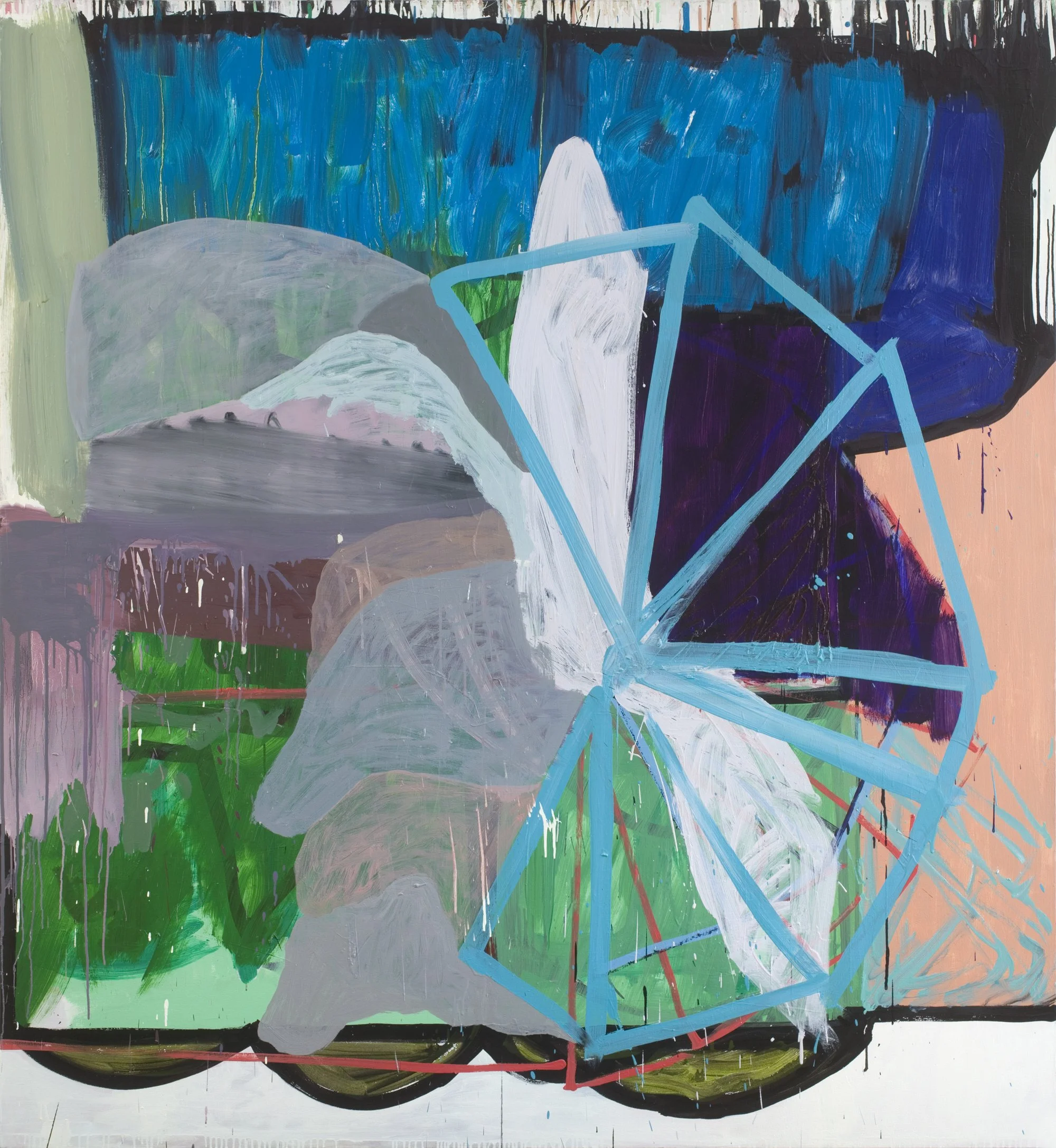 Blood, 183x168cms, oil on canvas, 2007-19.