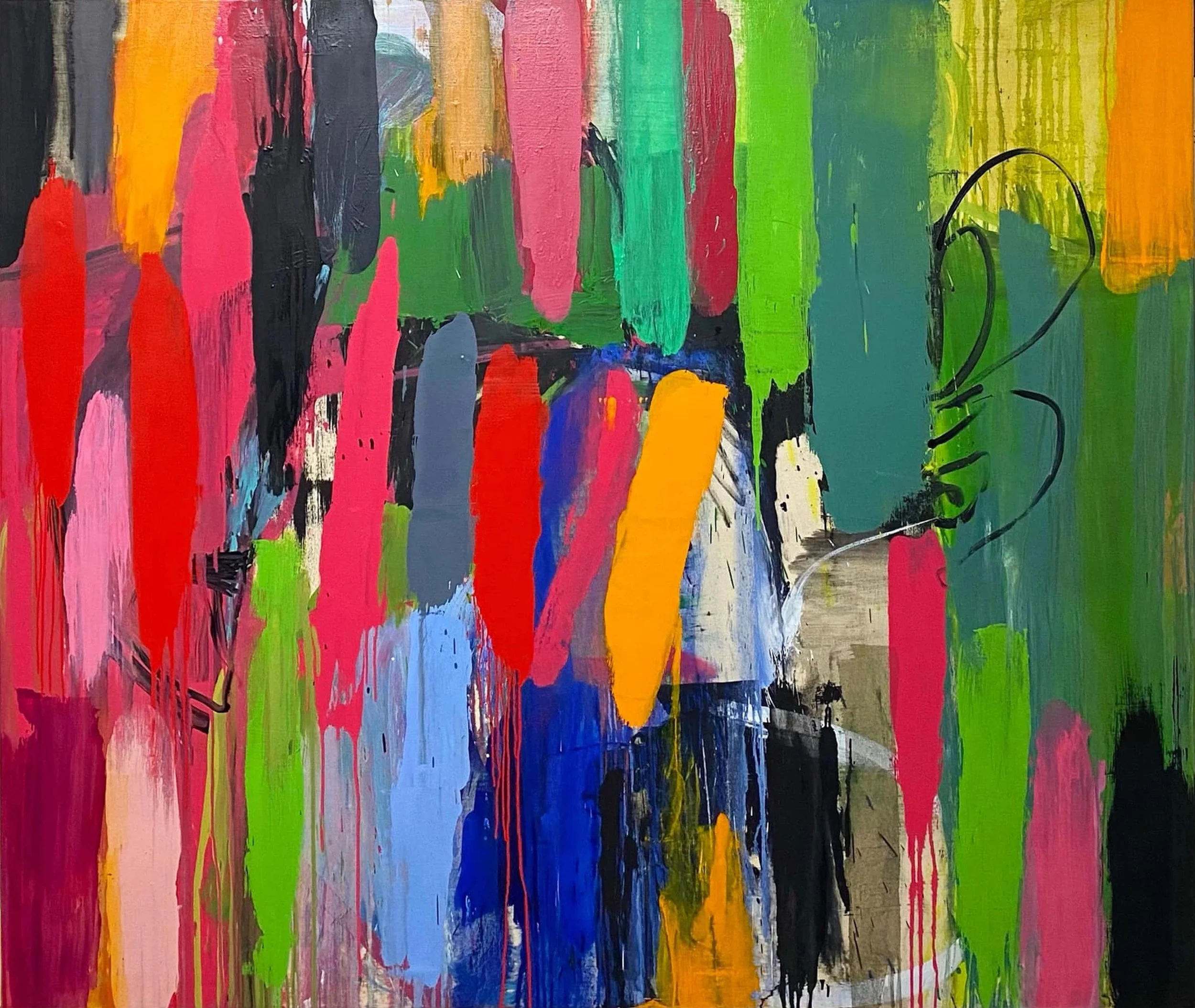 Abacus, 165x195cms, Oil on Canvas, 2022