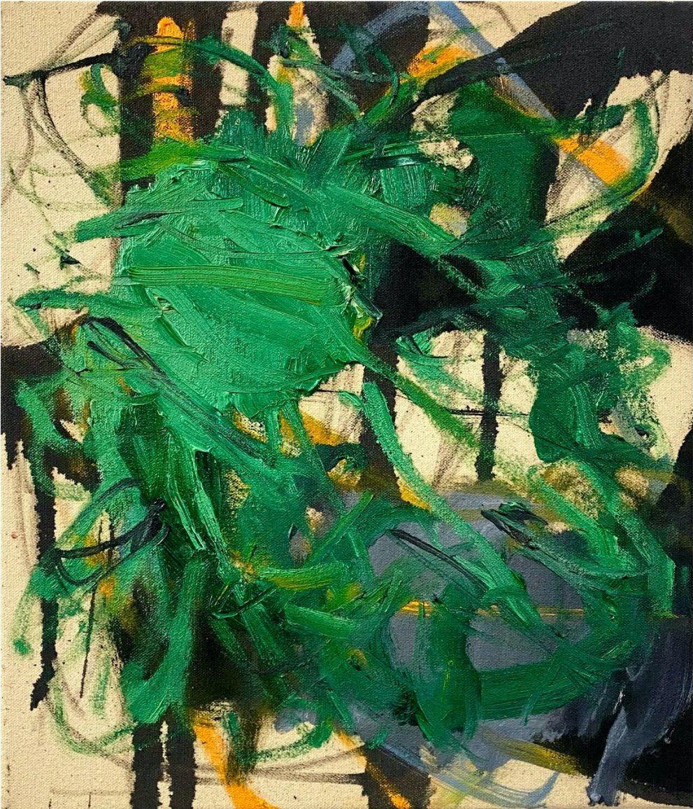 Flicker, 35x30cms, Oil on canvas, 2025.