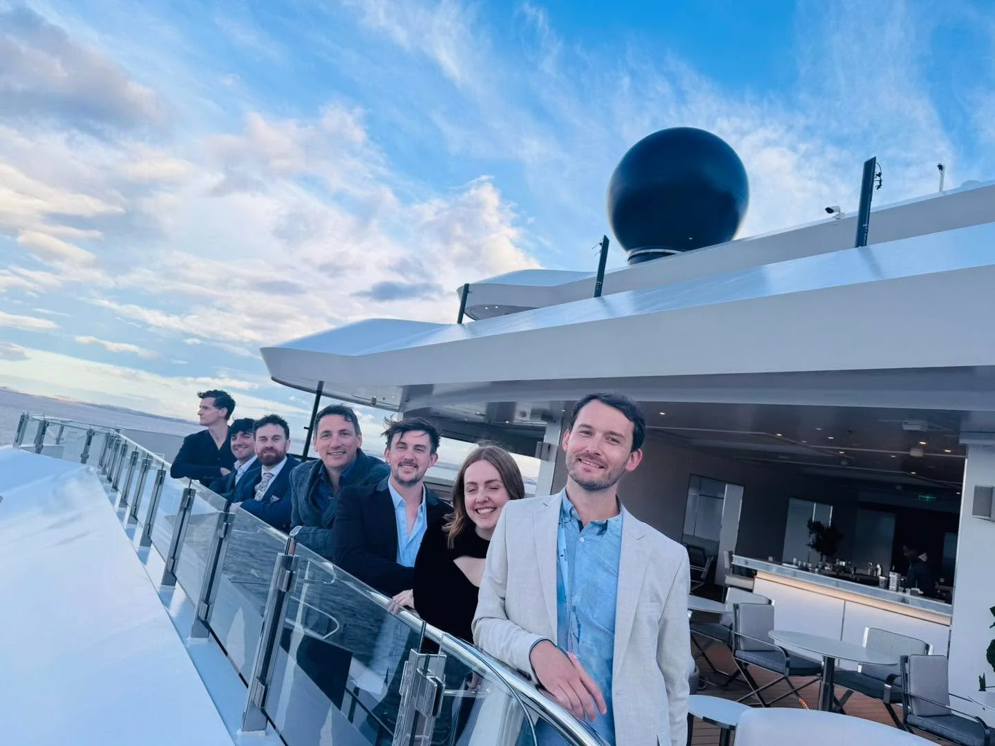 Tonight we&rsquo;re playing on a super yacht and it&rsquo;s everything we&rsquo;d hope it would be! 🛥️ 😝
