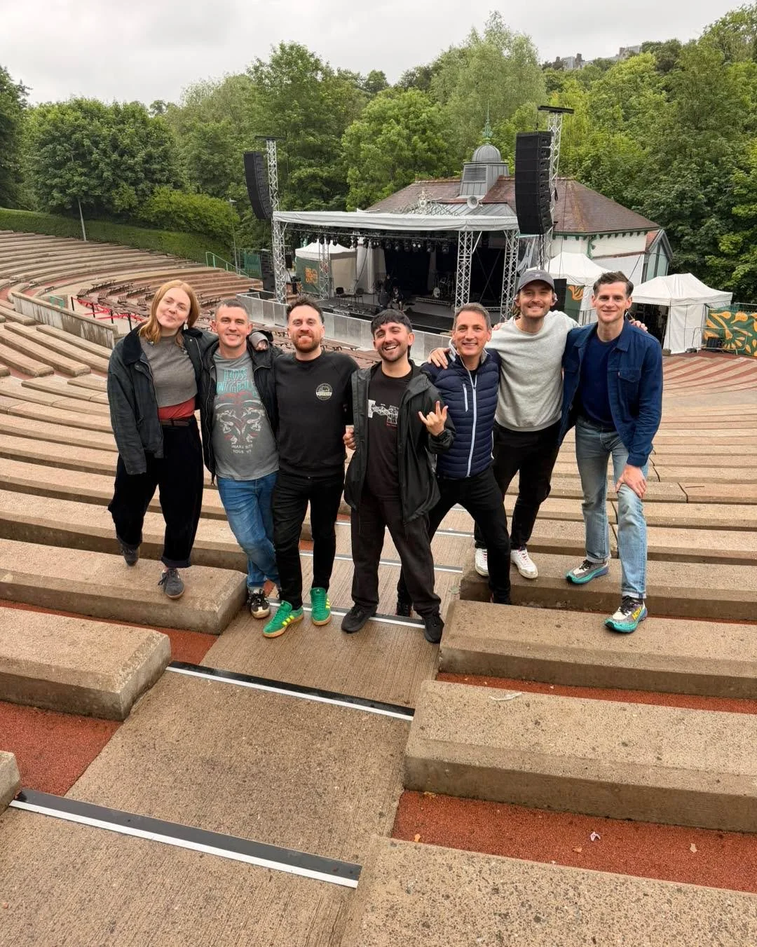 Tonight we take to the KELVINGROVE BANDSTAND! And we promise that's the last of the rain. Glasgow! We've missed you. See you soon 🏴󠁧󠁢󠁳󠁣󠁴󠁿&hearts;️