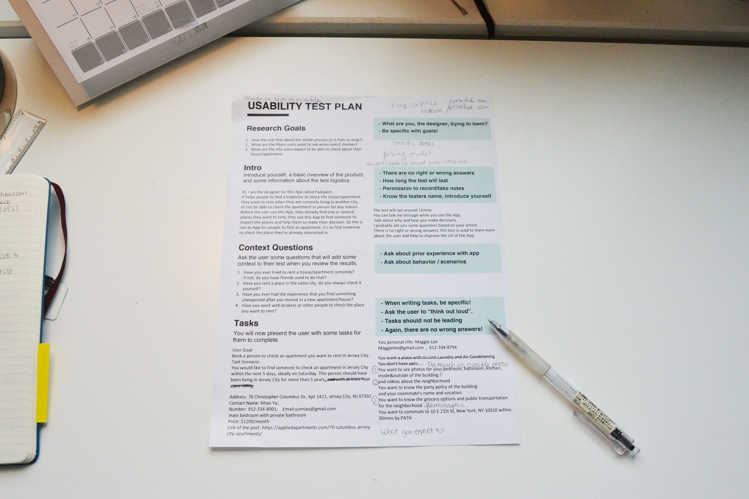 Usability Test Plan