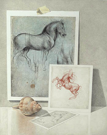 Shell with Leonardo's Horses