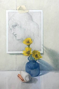 Flowers with Leonardo (SOLD)