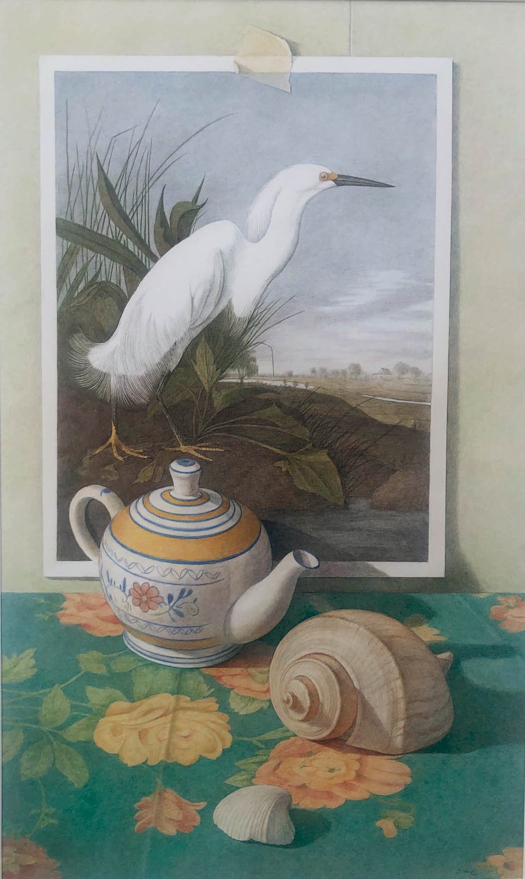 Pitcher and Shell with Audubon (SOLD)