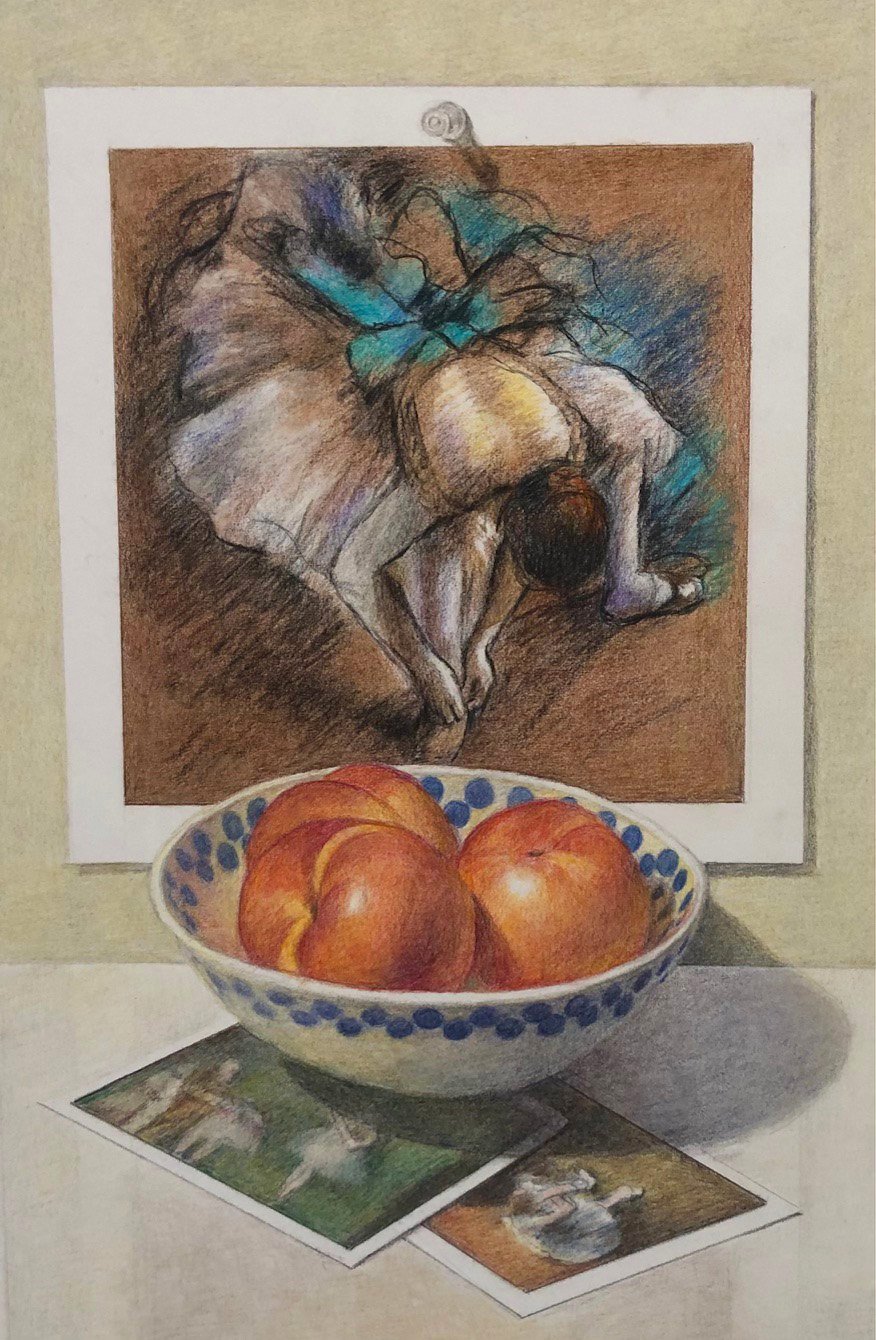 Nectarines with Degas (SOLD)