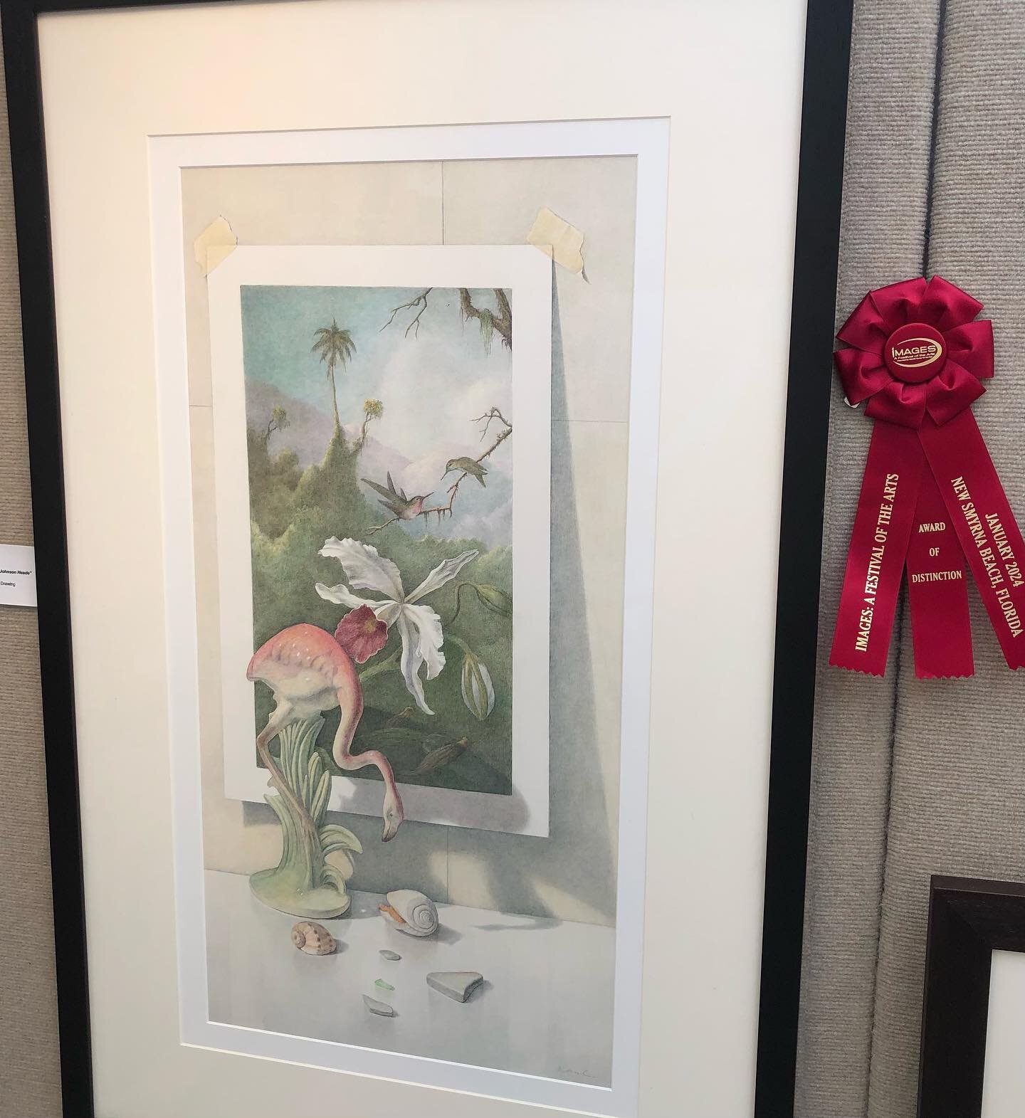 Thank you to this year&rsquo;s judges at IMAGES Art Festival in New Smyrna Beach!! Festival continue today, 10-4. Booth 24
#dennisangeldrawings #imagesartfestival colored pencil drawing