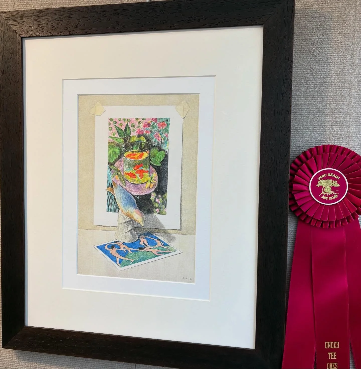 Honored to receive 2nd Place Award at the Under the Oaks Art Festival in Vero Beach. Wonderful show and spectacular weather!  Festival runs Saturday til 5 and Sunday til 4
#undertheoaksartfestival #coloredpencil #coloredpencildrawing #dennisangeldraw